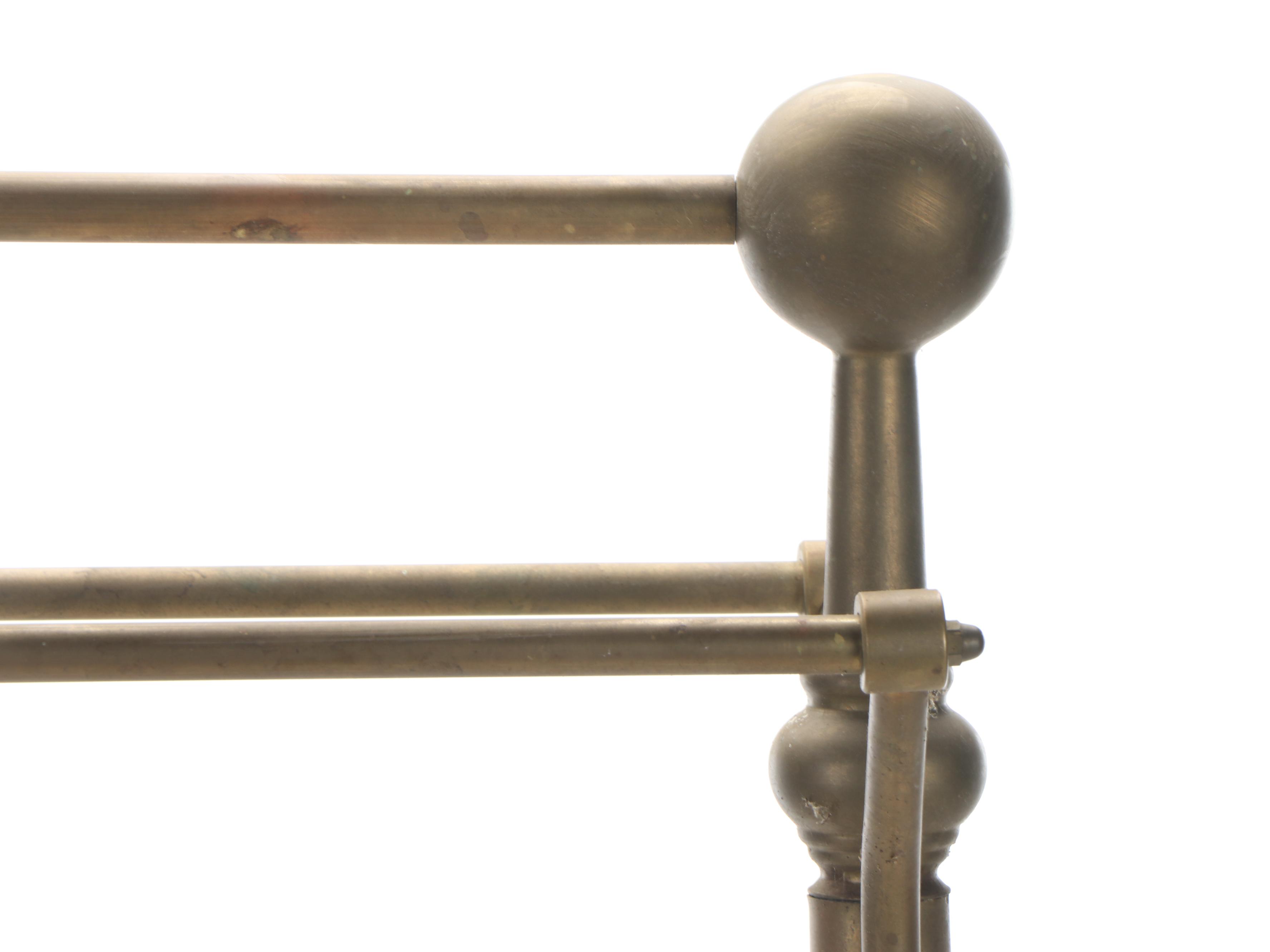 Cannonball Brass Quilt Rack