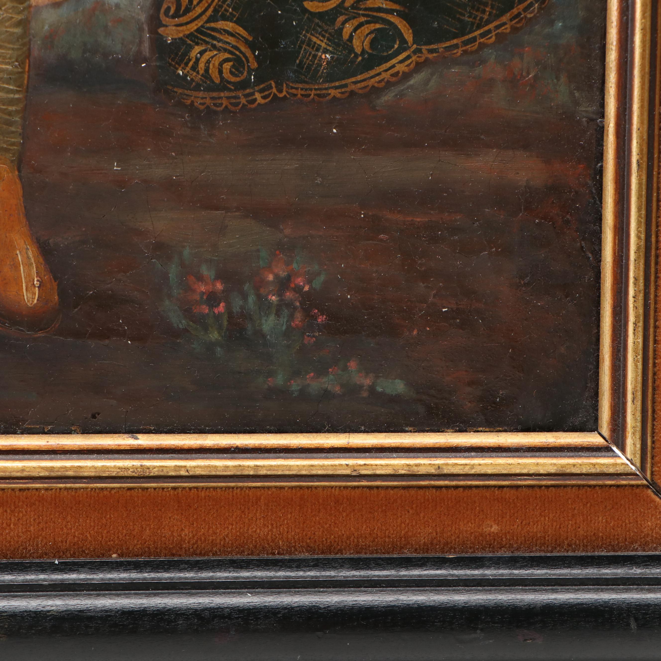 Cuzco School Oil Painting of Archangel