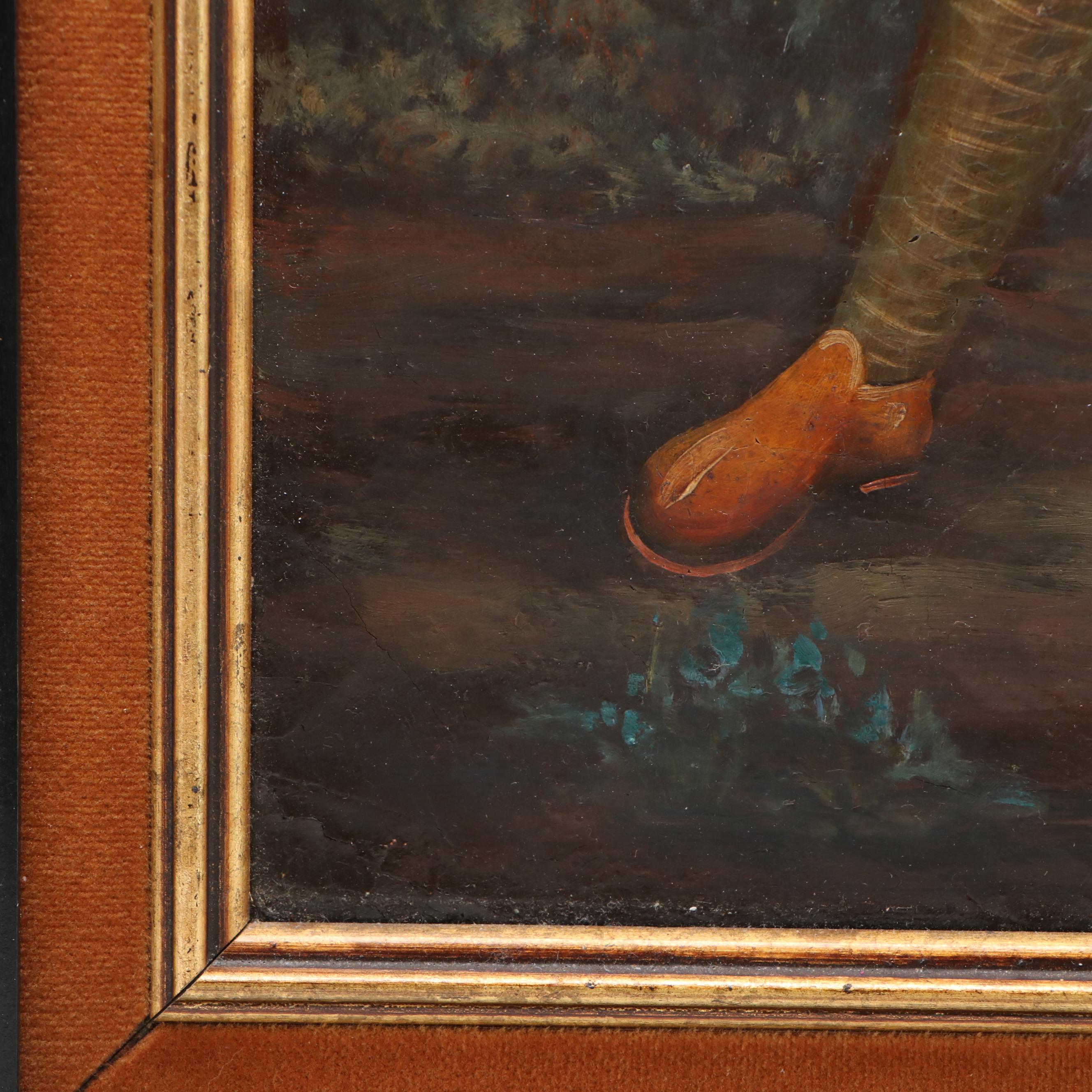 Cuzco School Oil Painting of Archangel