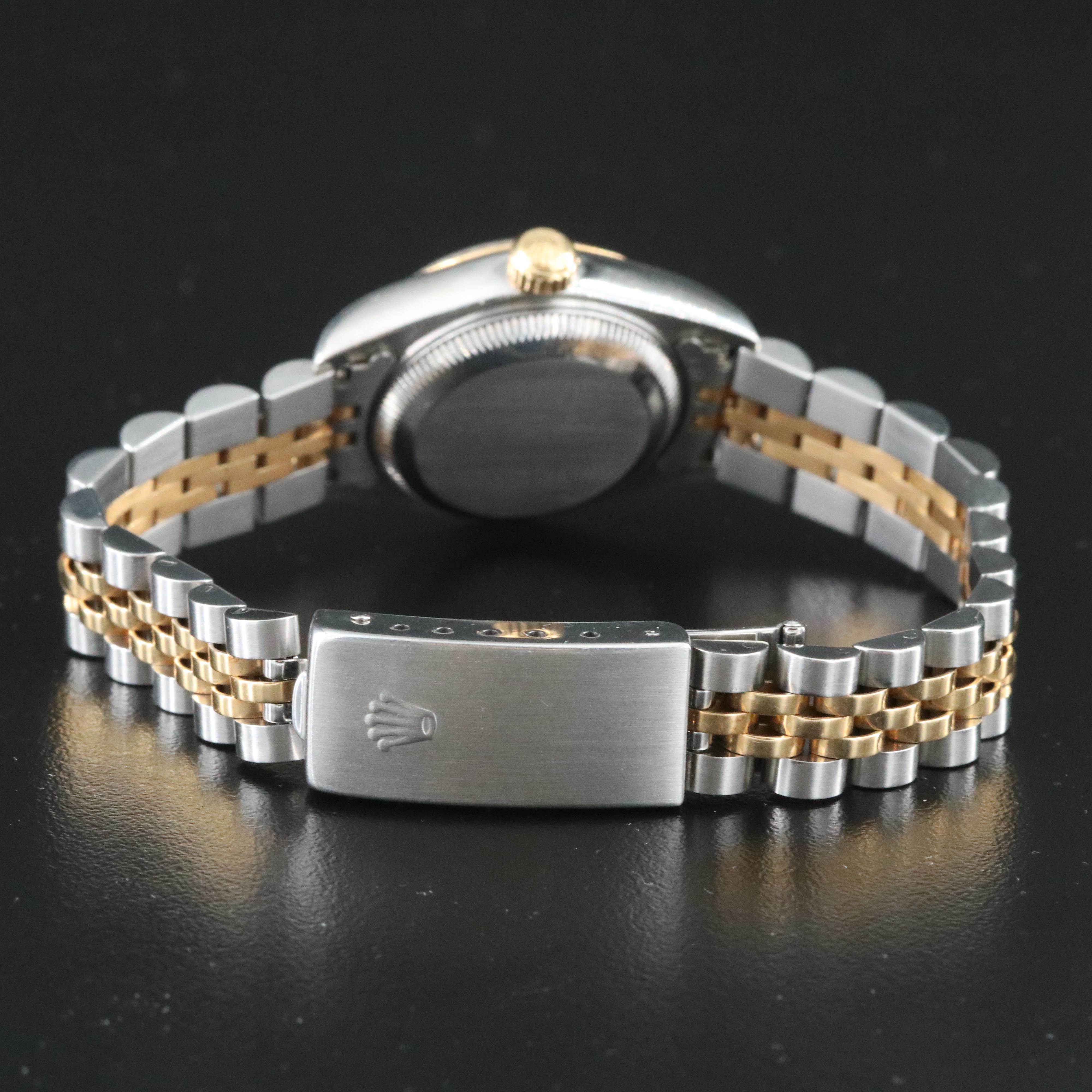 1997 - 1998 Rolex Silver Jubilee Factory Diamond Serti Dial Datejust Watch