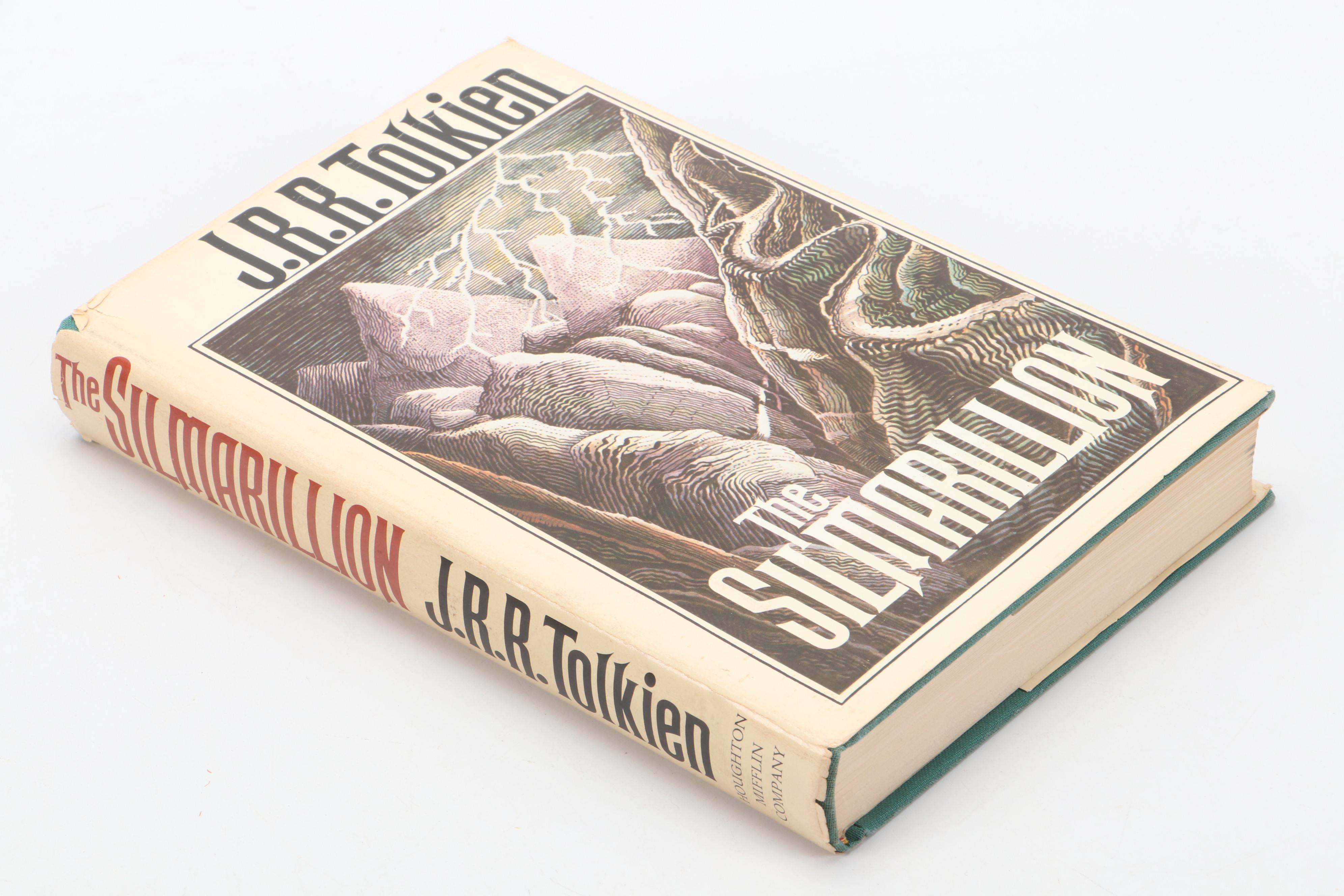 First American Edition "The Silmarillion" by J. R. R. Tolkien with Map, 1977