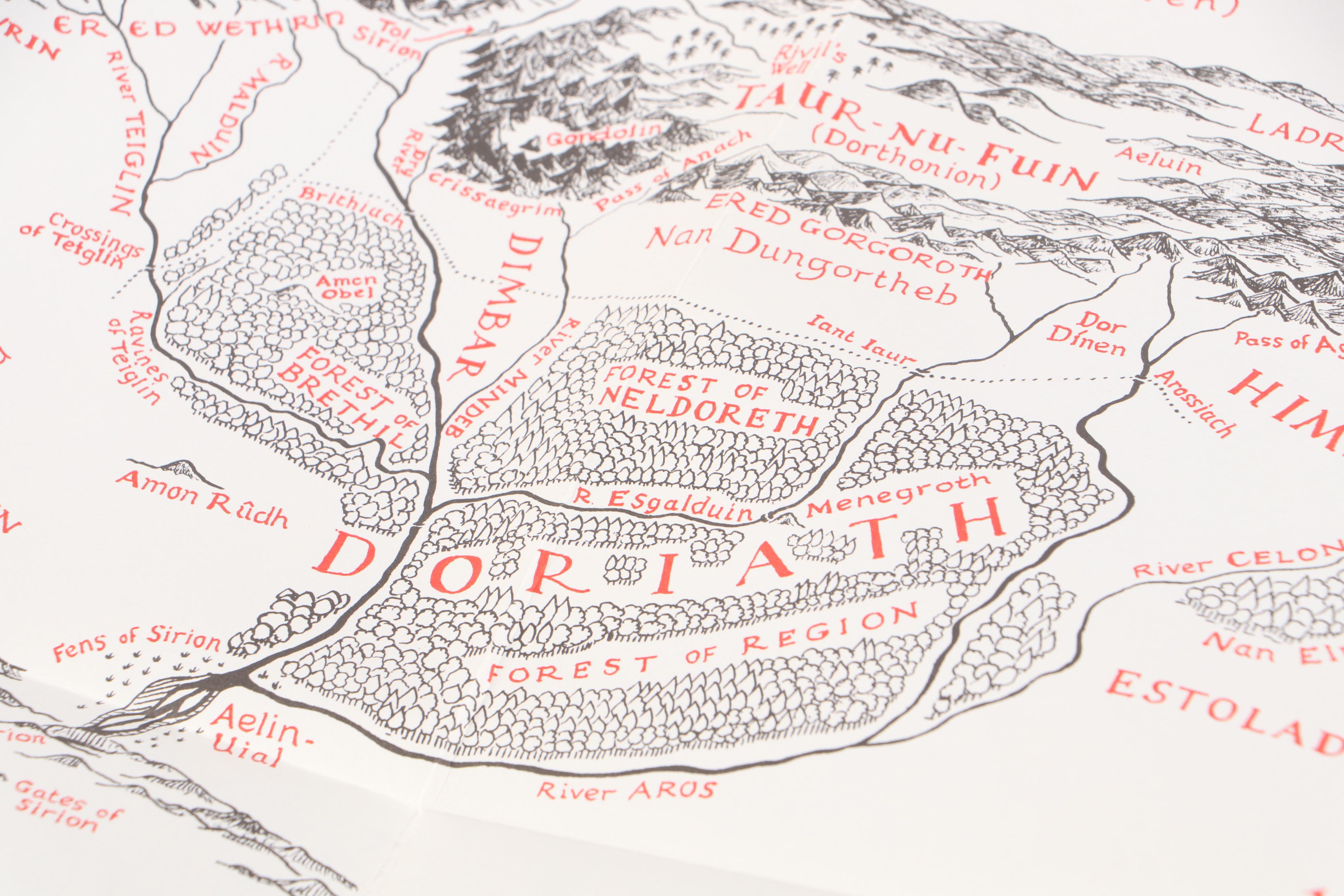 First American Edition "The Silmarillion" by J. R. R. Tolkien with Map, 1977