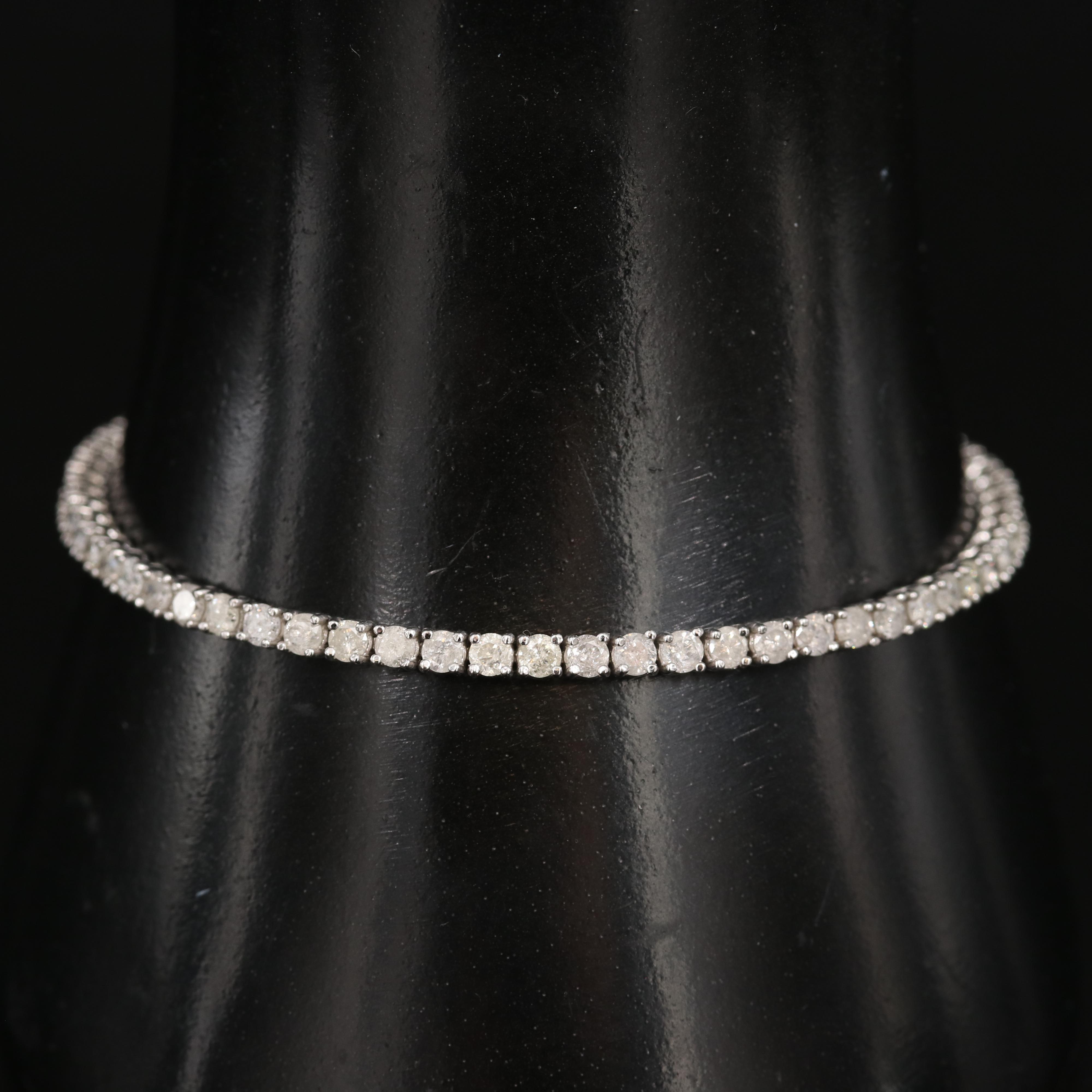 14K 3.90 CTW Diamond Line Bracelet