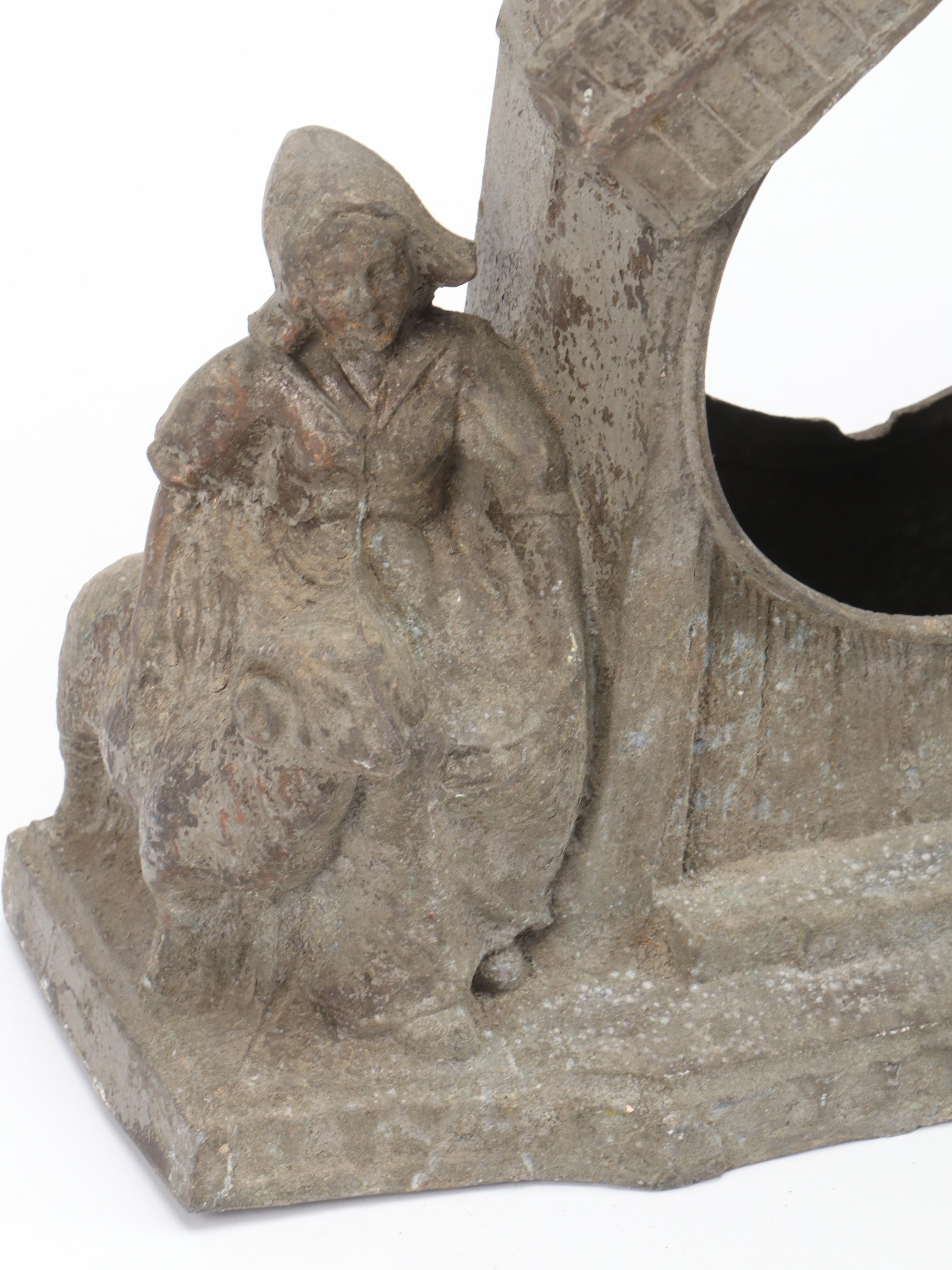 Telechron Chasing Brass Mantel Clock with Bullet Motif and Gibraltar Clock Case