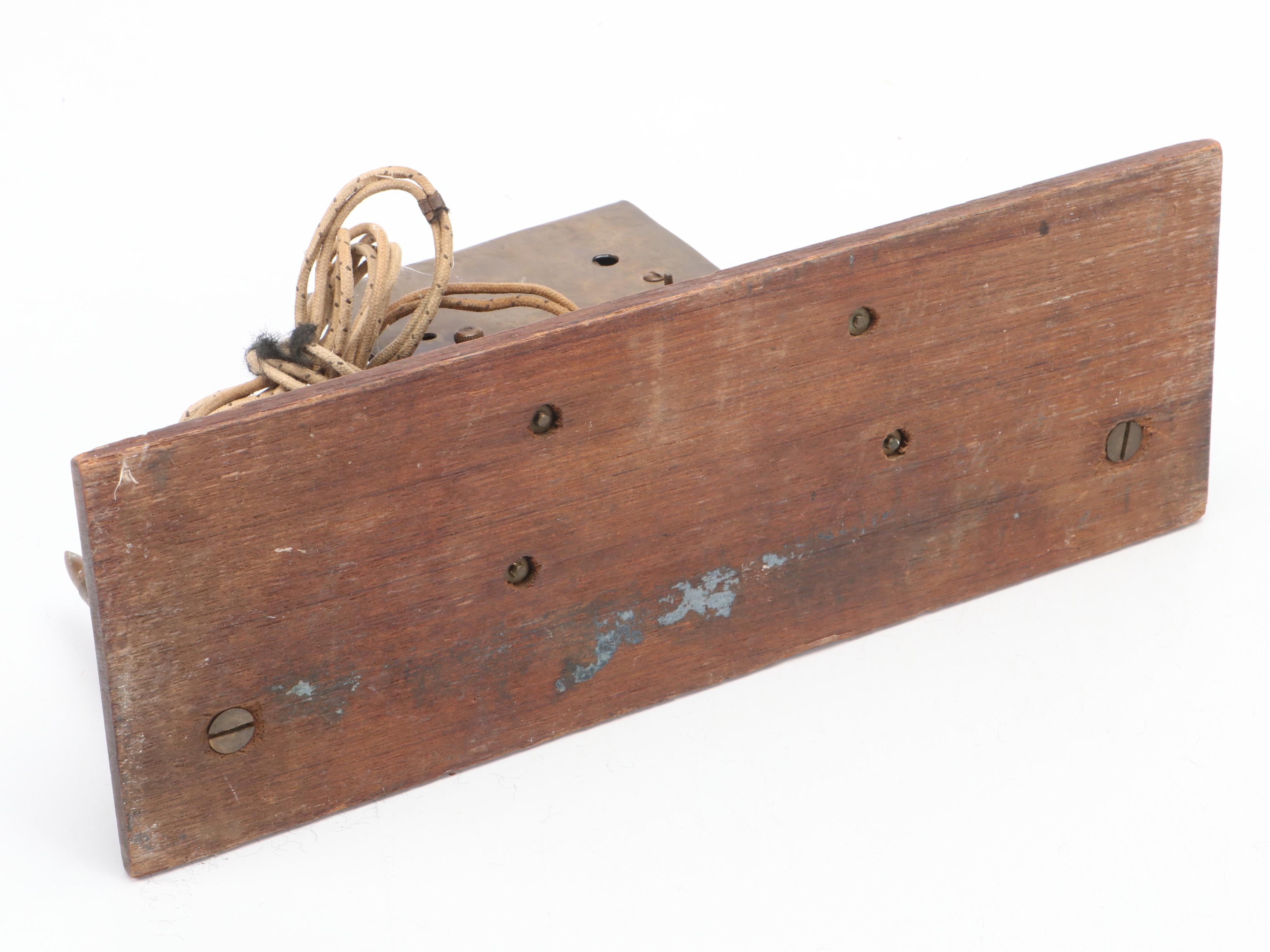 Telechron Chasing Brass Mantel Clock with Bullet Motif and Gibraltar Clock Case