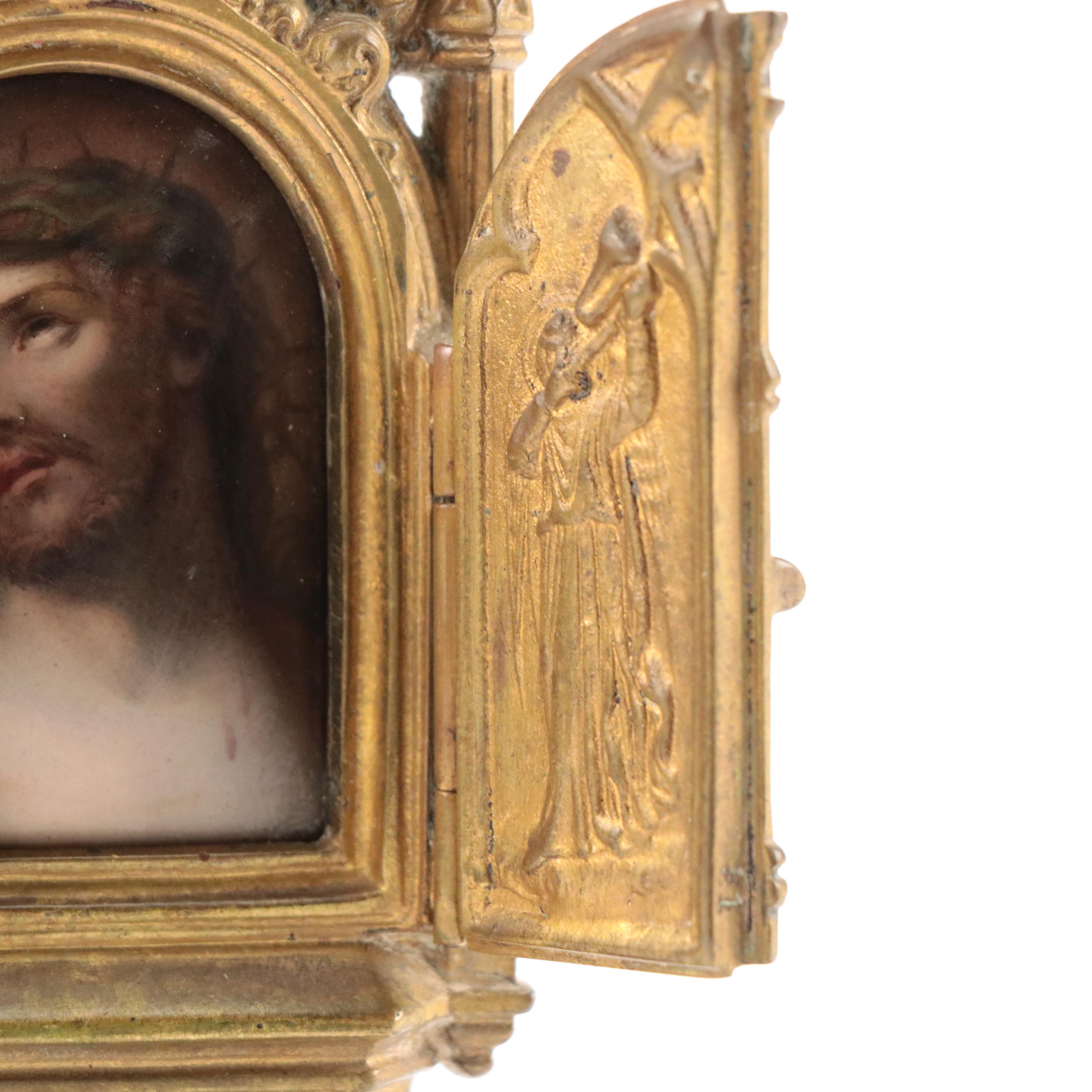 Italian Style Idol After Guido Reni's "Head of Christ Crowned with Thorns"