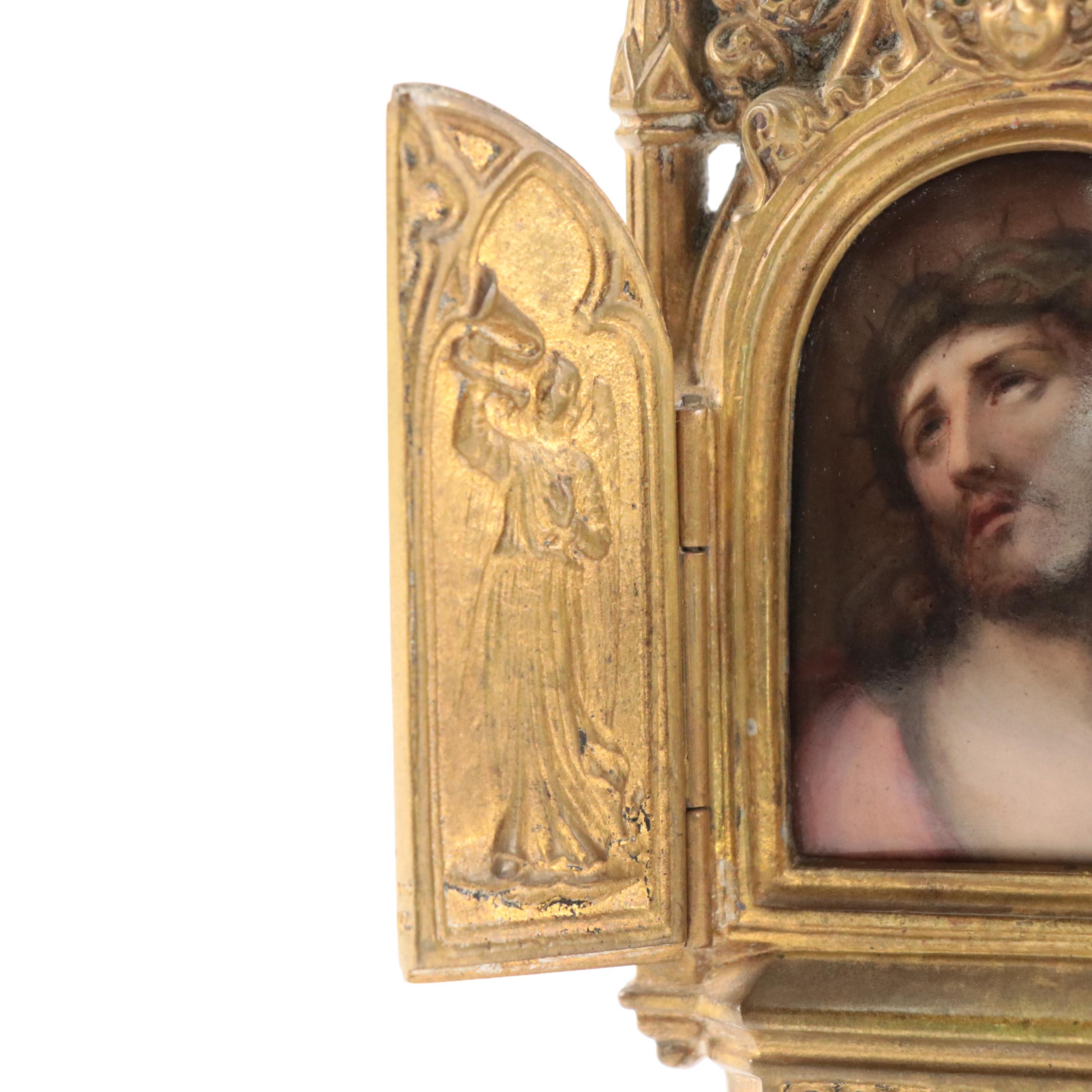 Italian Style Idol After Guido Reni's "Head of Christ Crowned with Thorns"