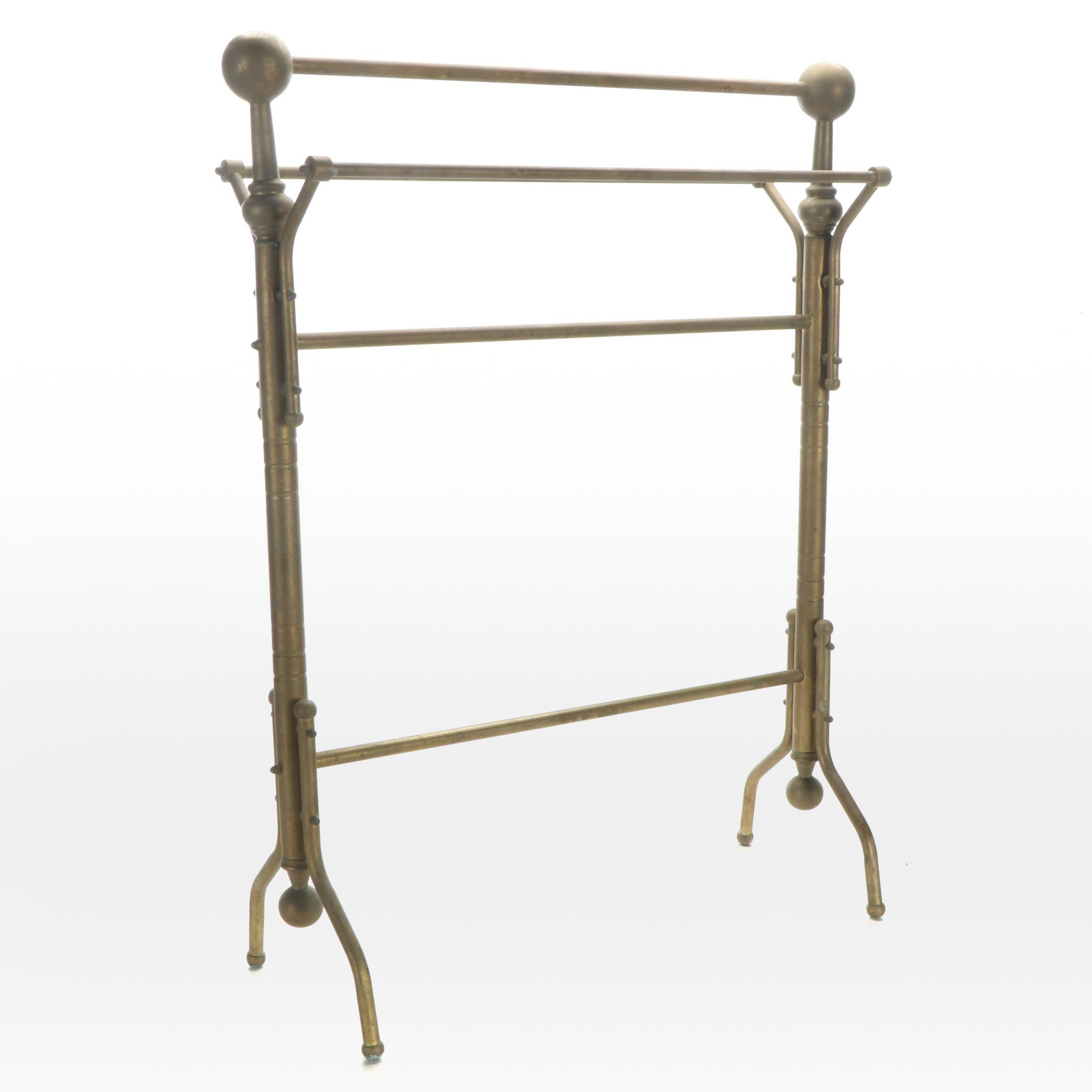 Cannonball Brass Quilt Rack
