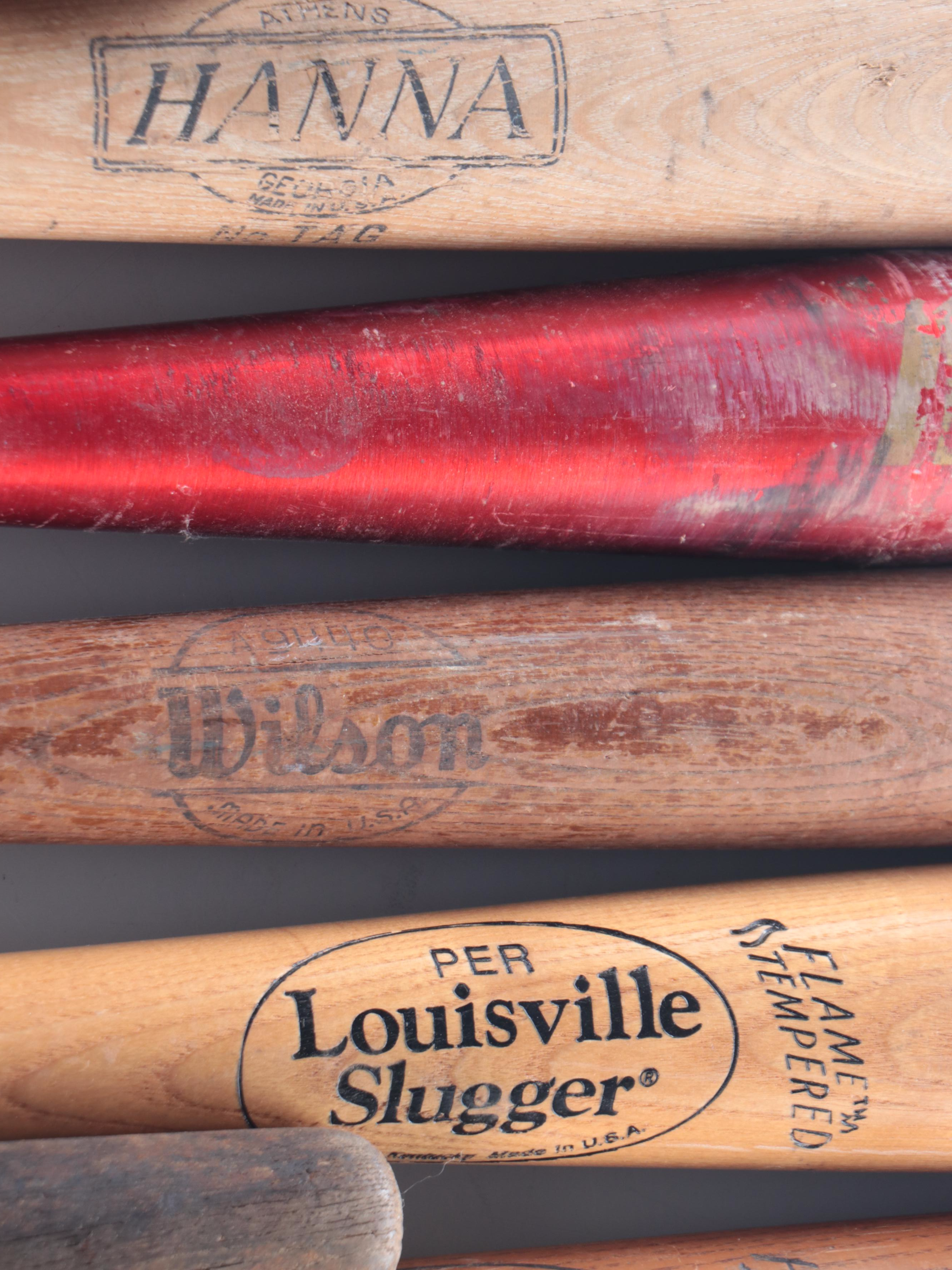Louisville Slugger, Rawlings, Wilson, and Other Baseball Bats with More