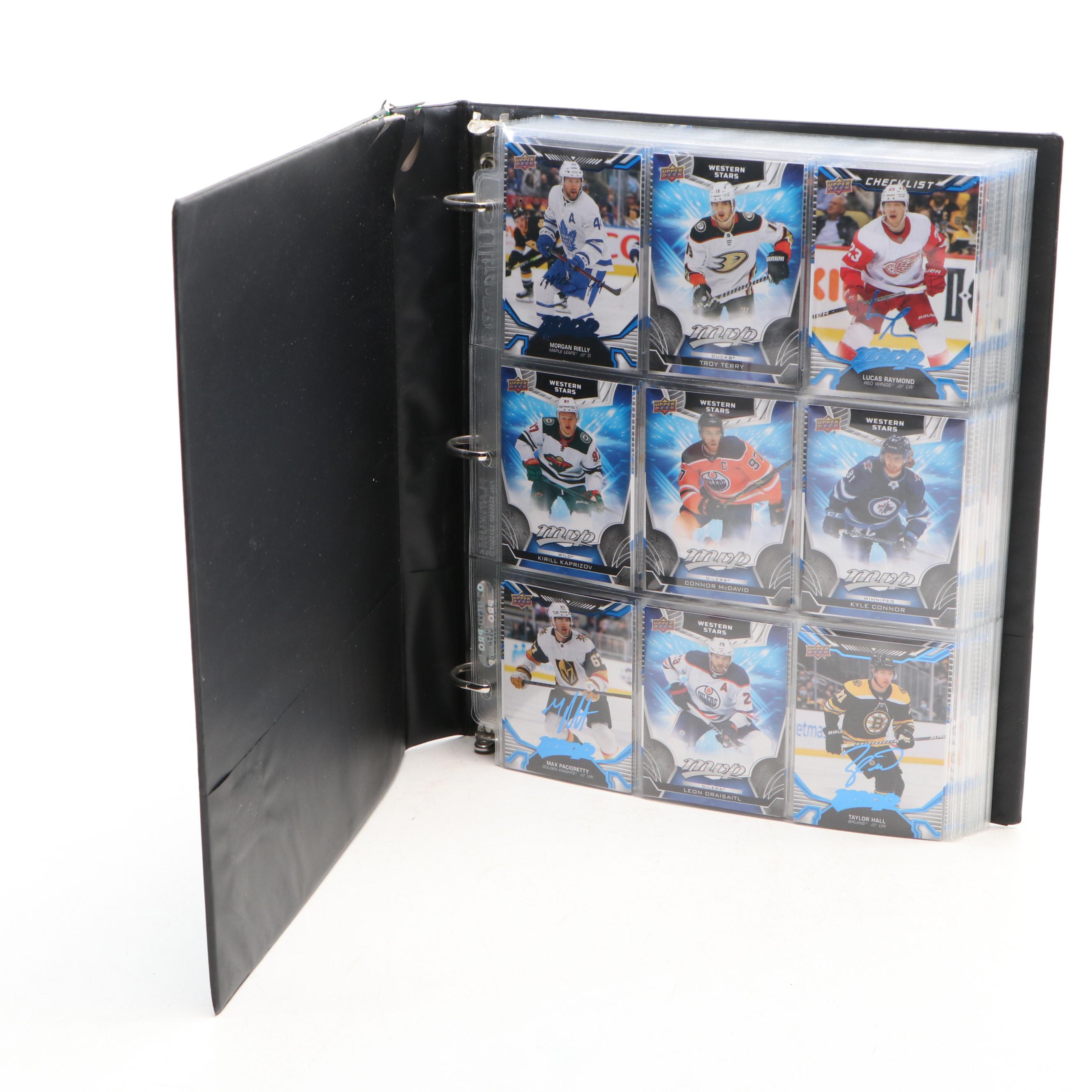 2022-23 Upper Deck MVP Hockey Card Collection Featuring Connor McDavid and More