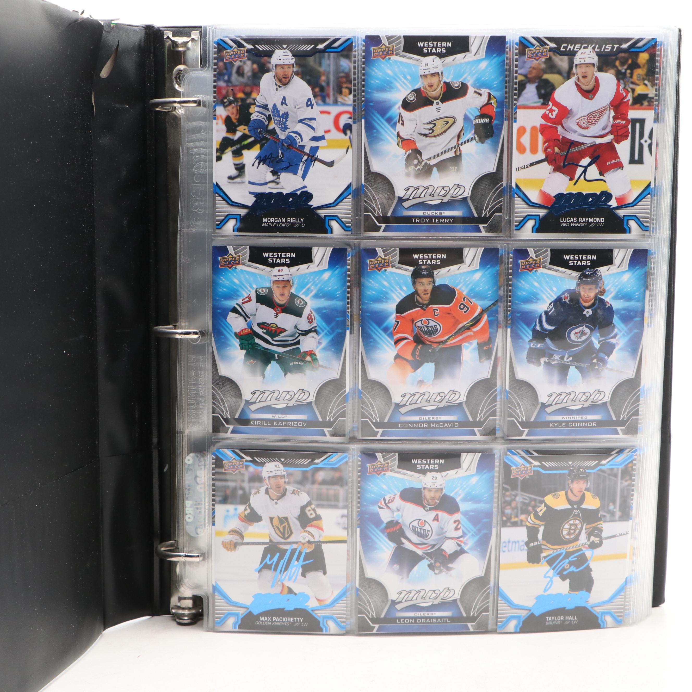 2022-23 Upper Deck MVP Hockey Card Collection Featuring Connor McDavid and More