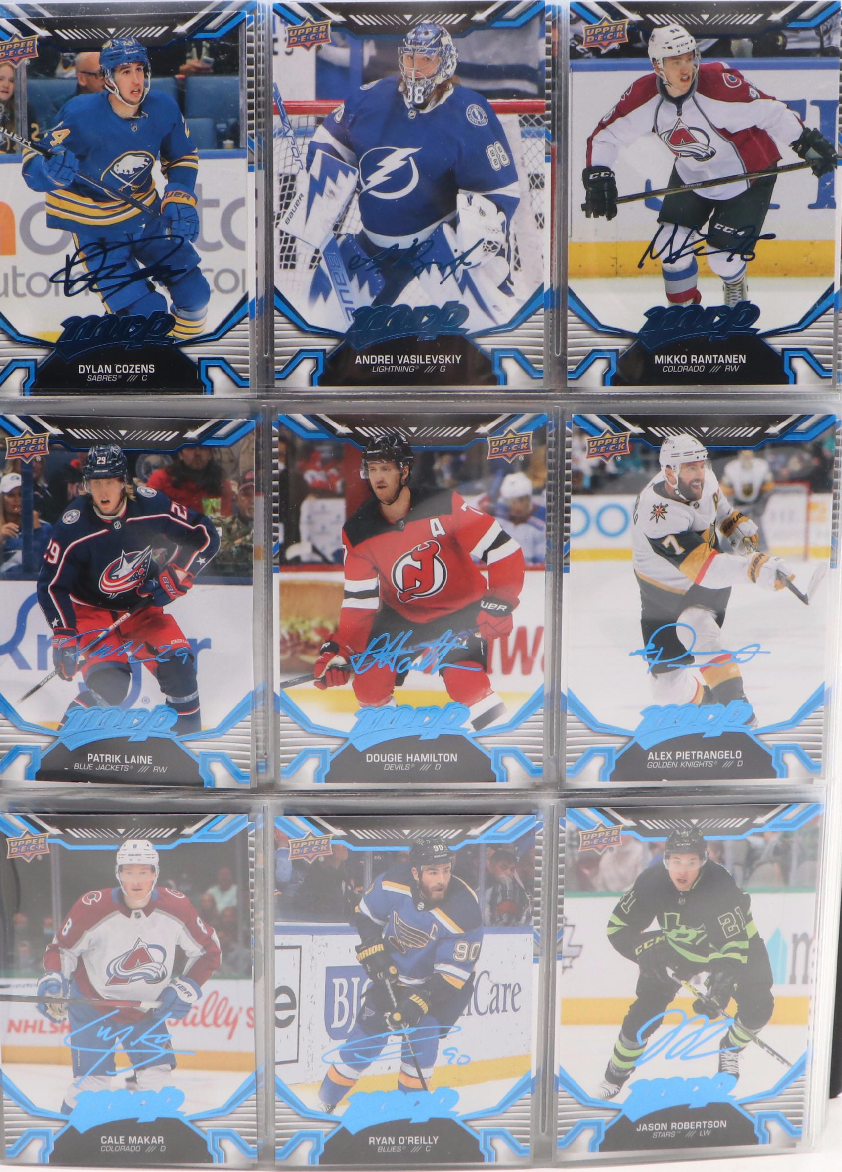 2022-23 Upper Deck MVP Hockey Card Collection Featuring Connor McDavid and More