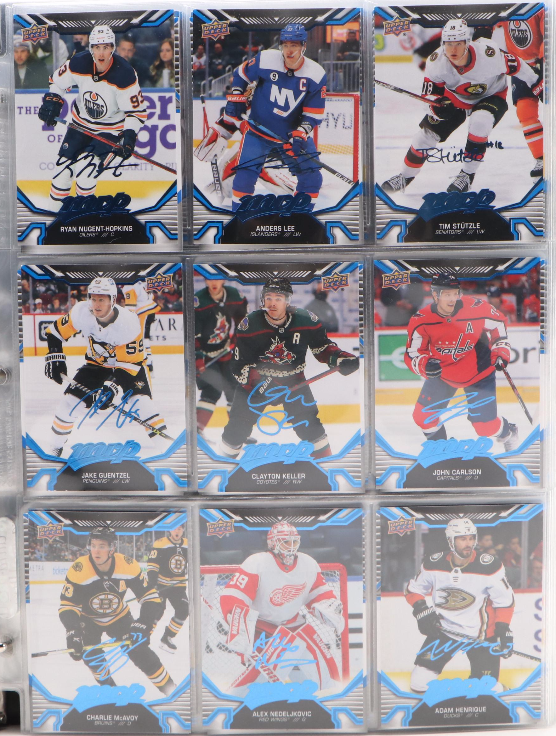 2022-23 Upper Deck MVP Hockey Card Collection Featuring Connor McDavid and More