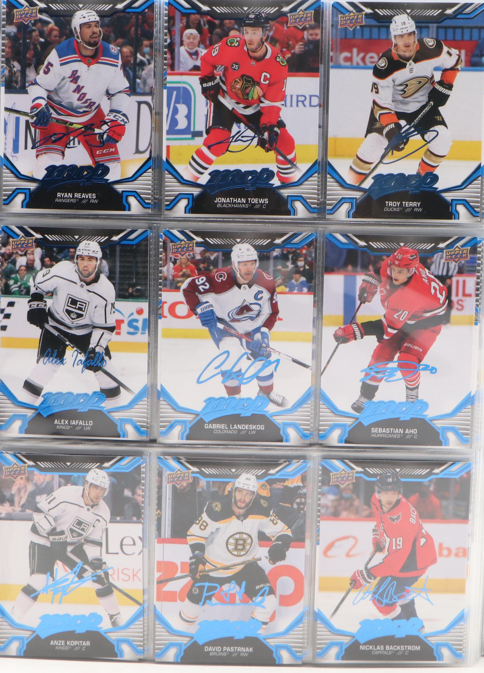 2022-23 Upper Deck MVP Hockey Card Collection Featuring Connor McDavid and More