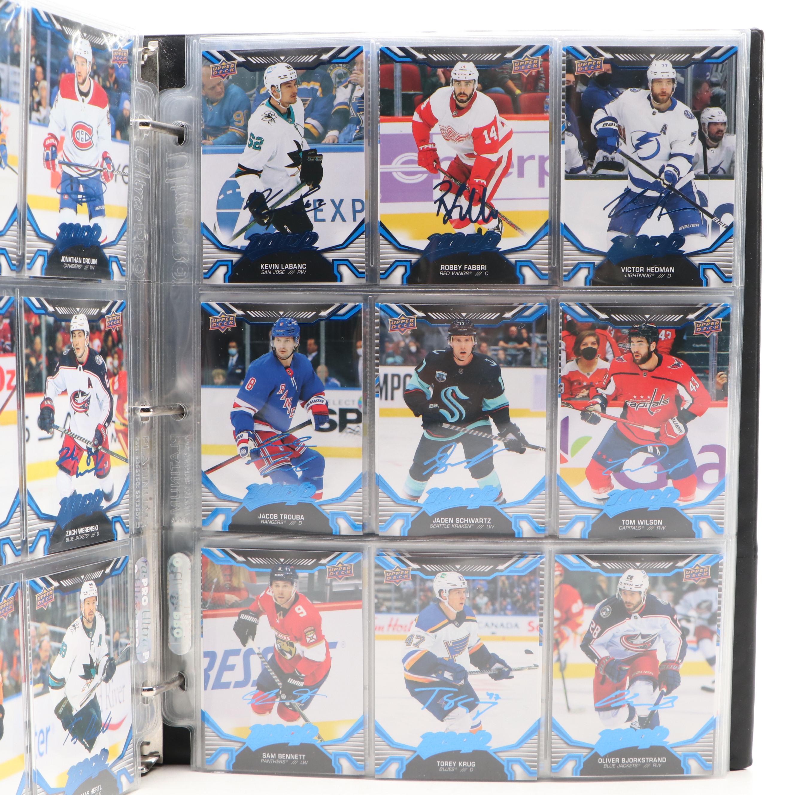 2022-23 Upper Deck MVP Hockey Card Collection Featuring Connor McDavid and More