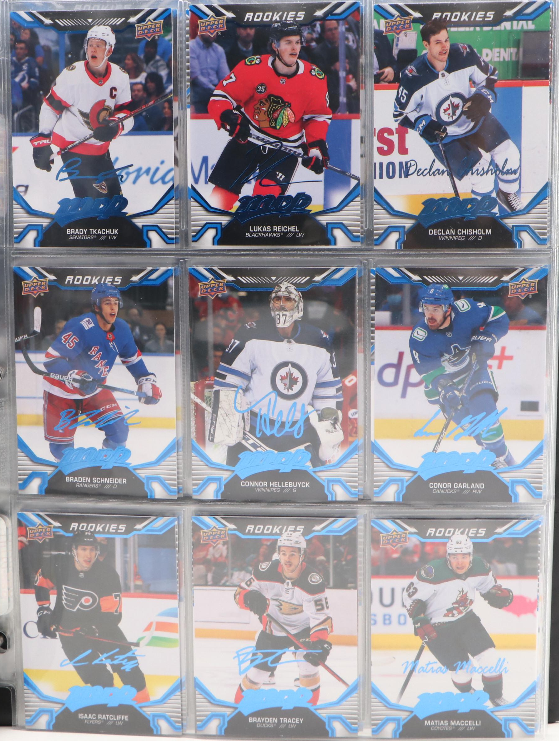 2022-23 Upper Deck MVP Hockey Card Collection Featuring Connor McDavid and More