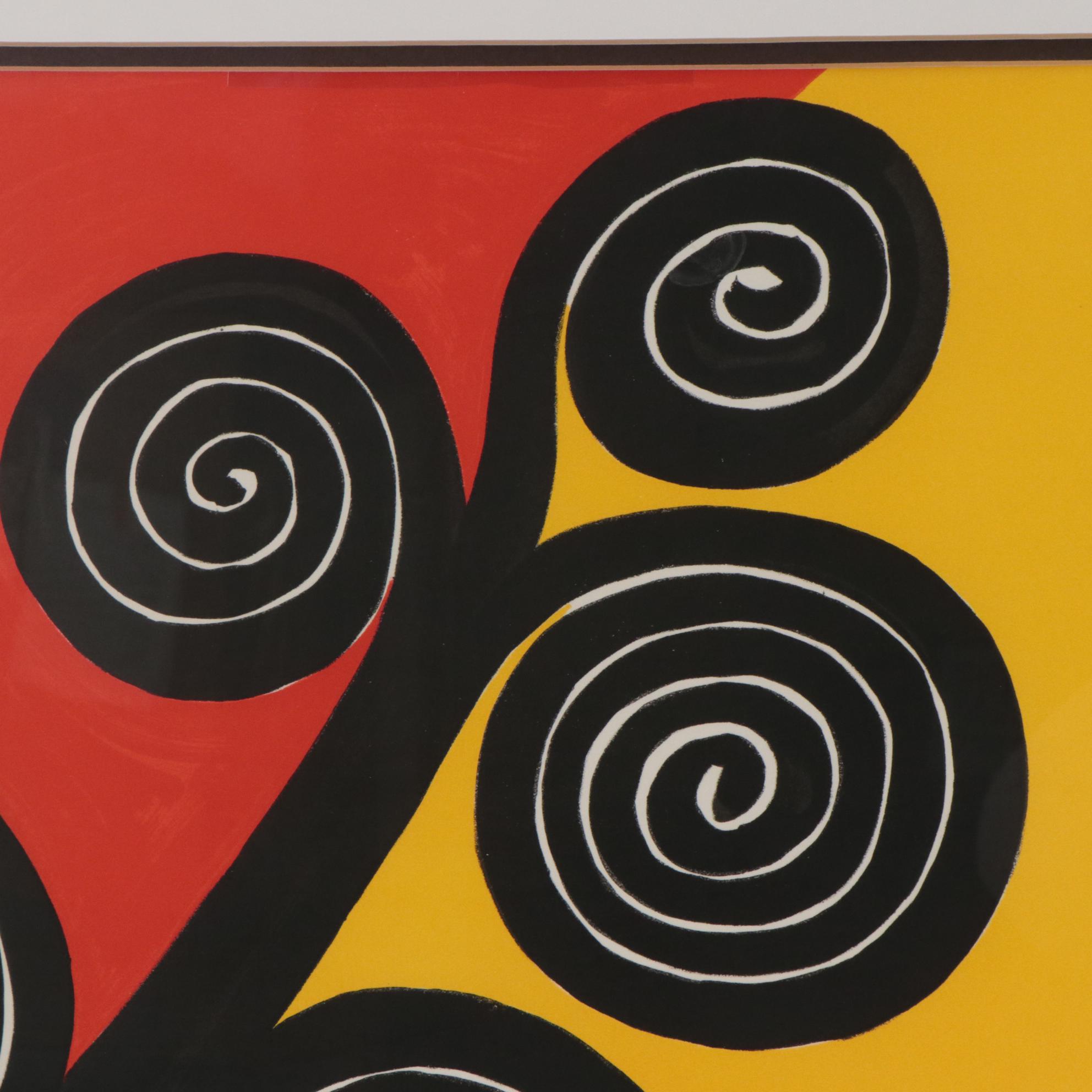 Lithograph Designed by Alexander Calder "Autumn," 1969