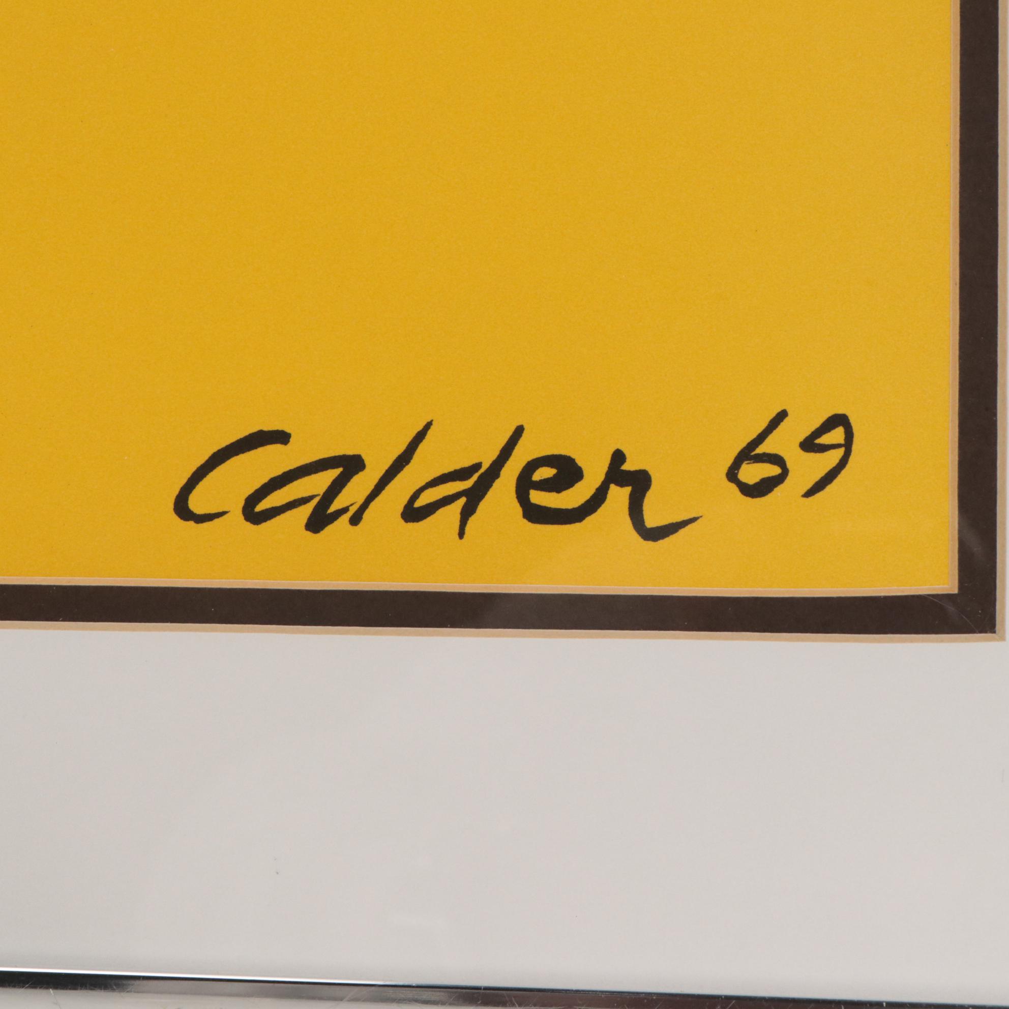 Lithograph Designed by Alexander Calder "Autumn," 1969