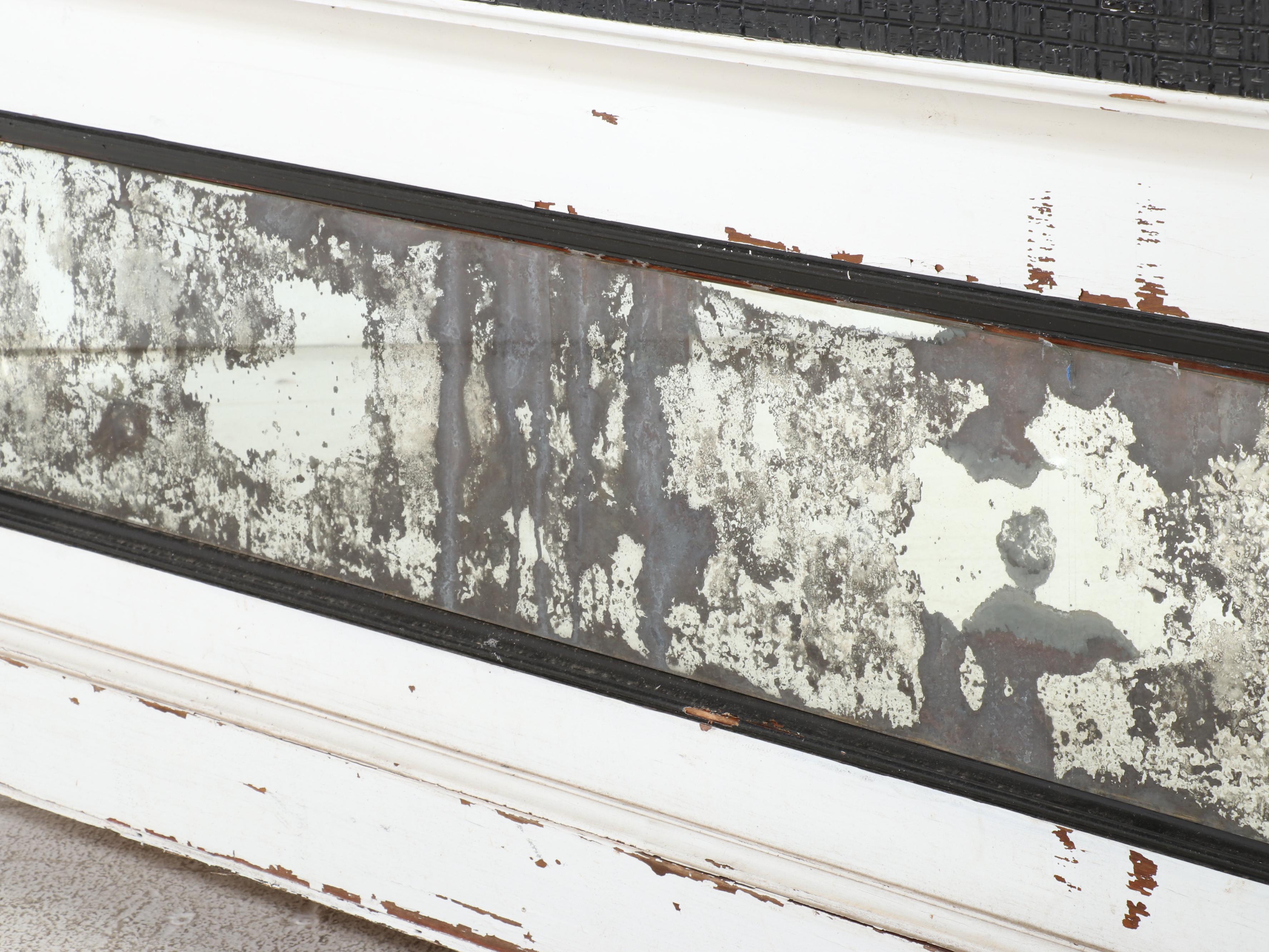 Edwardian Style Painted and Mirrored Front Bar or Counter, Early 20th Century