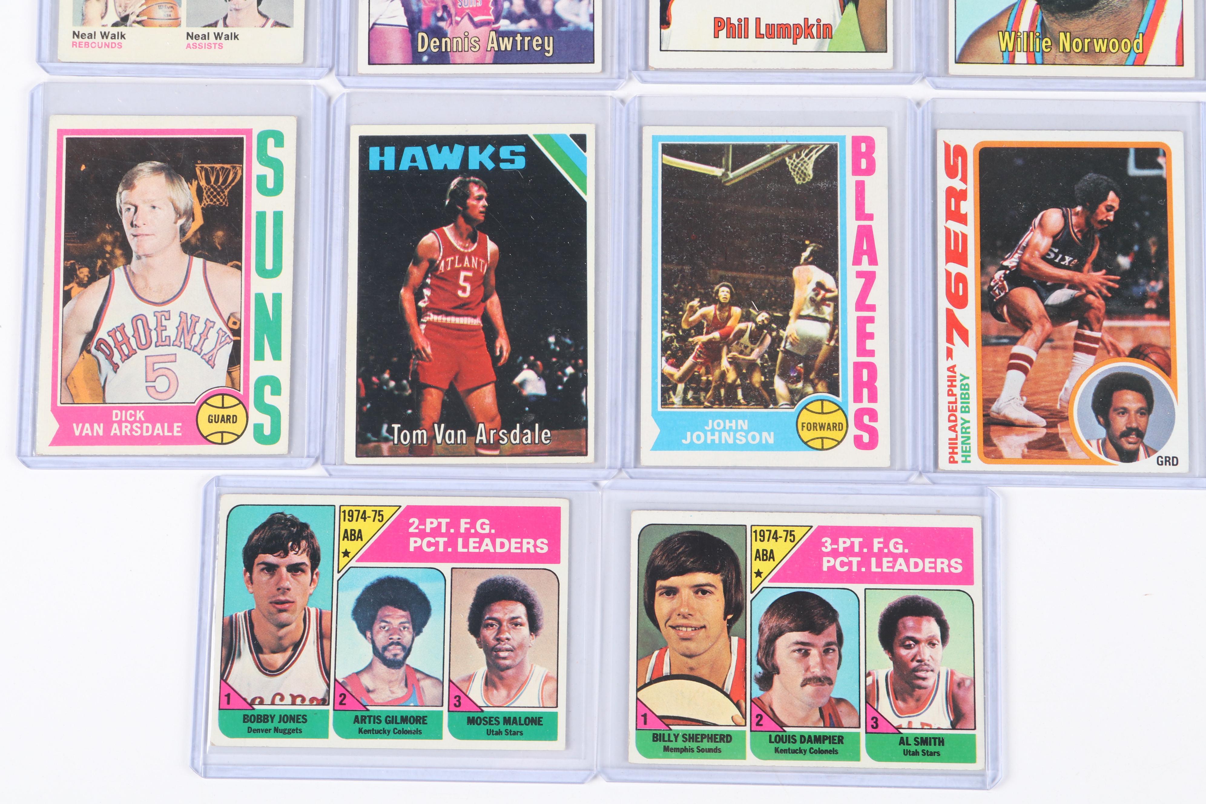 Topps Basketball Cards Featuring Bill Laimbeer Rookie and More, 1970s-1980s