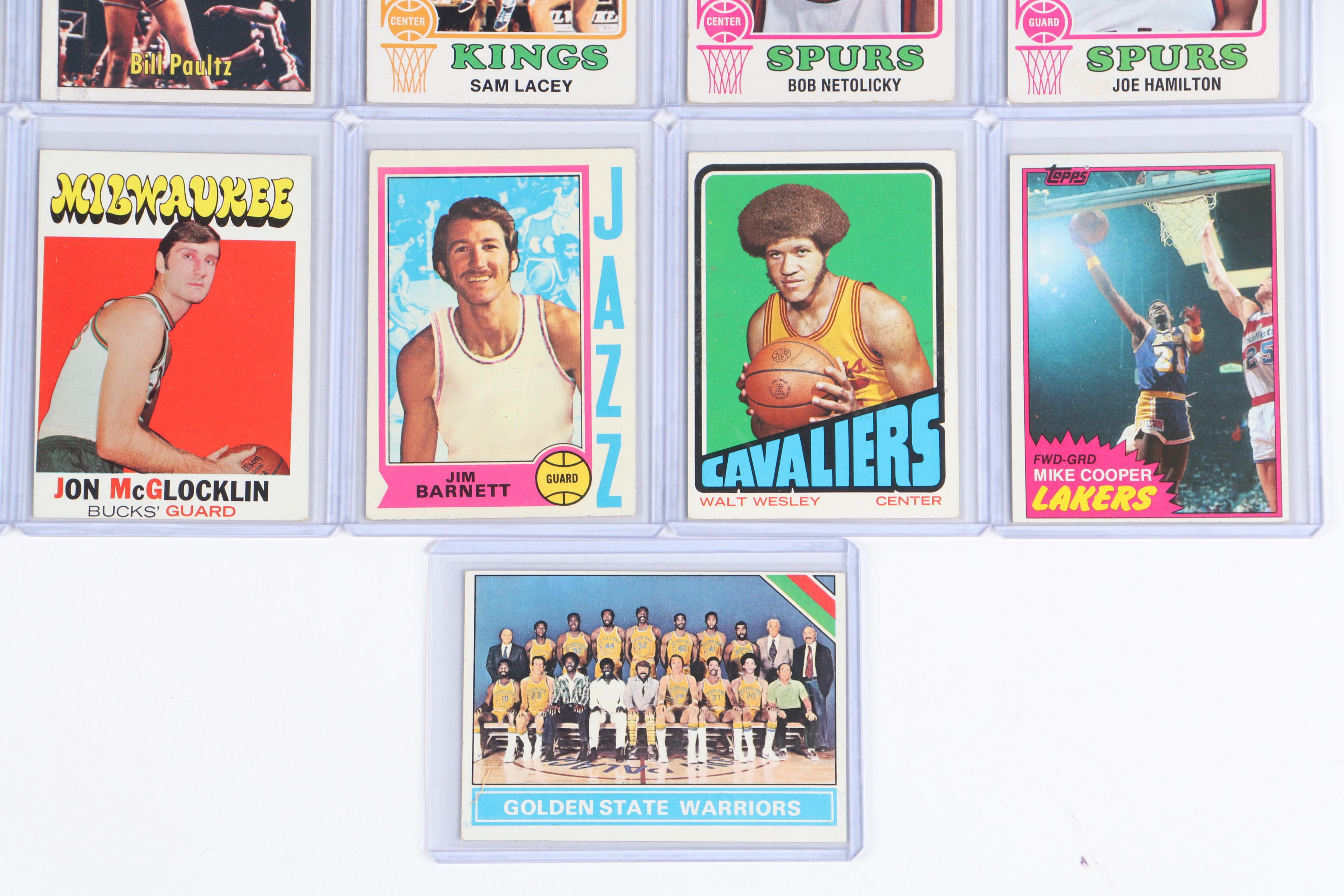 Topps Basketball Cards Featuring Bill Laimbeer Rookie and More, 1970s-1980s
