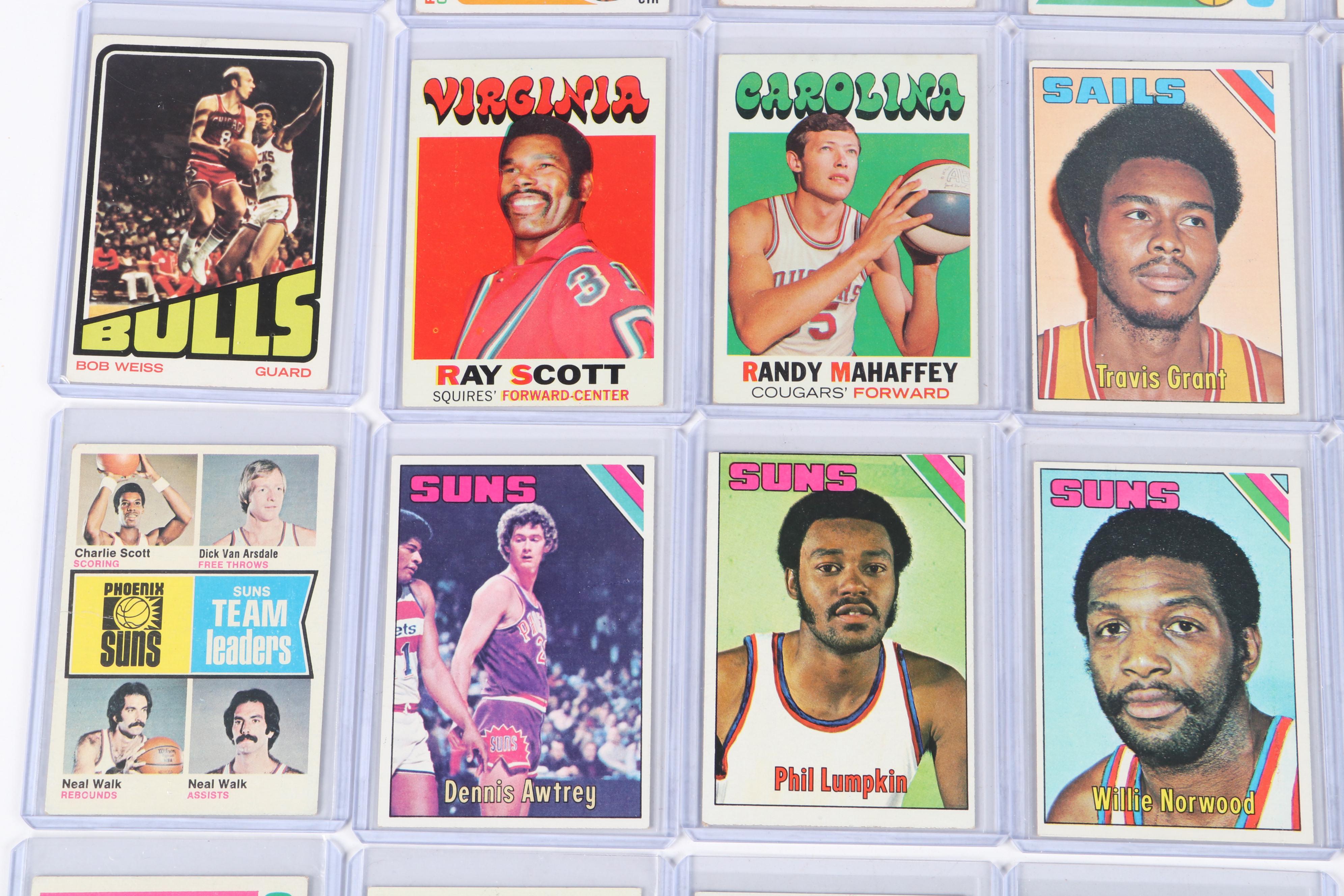 Topps Basketball Cards Featuring Bill Laimbeer Rookie and More, 1970s-1980s