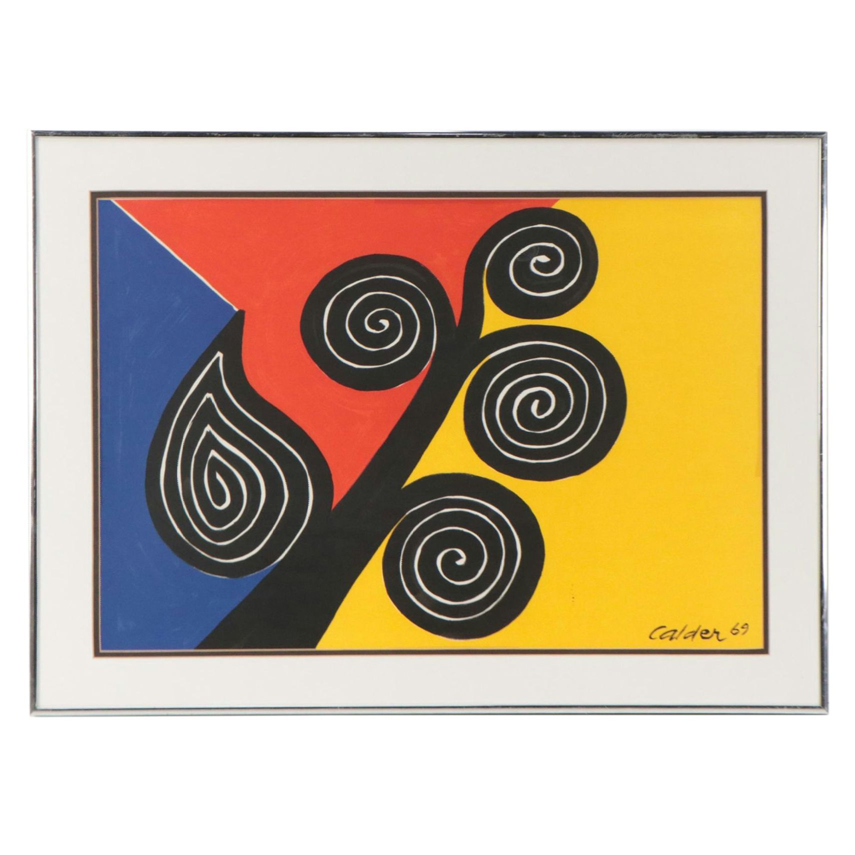 Lithograph Designed by Alexander Calder "Autumn," 1969