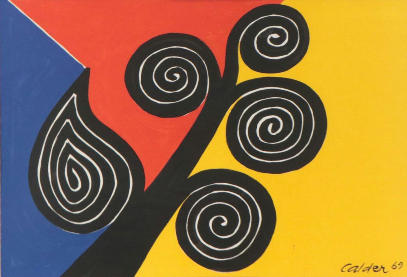 Lithograph Designed by Alexander Calder "Autumn," 1969