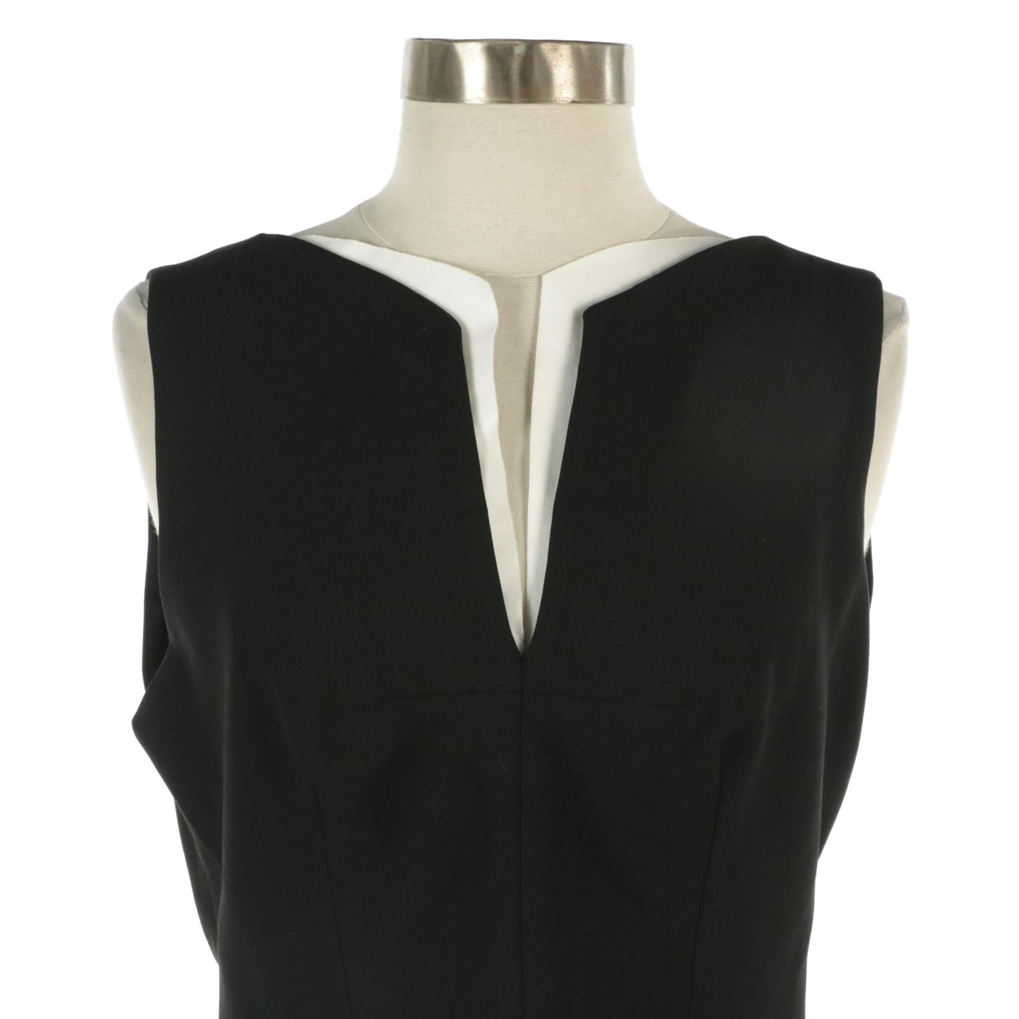 Robert Rodriguez Double-Breasted Blazer, Sleeveless Vest Blouse & Pencil Skirt