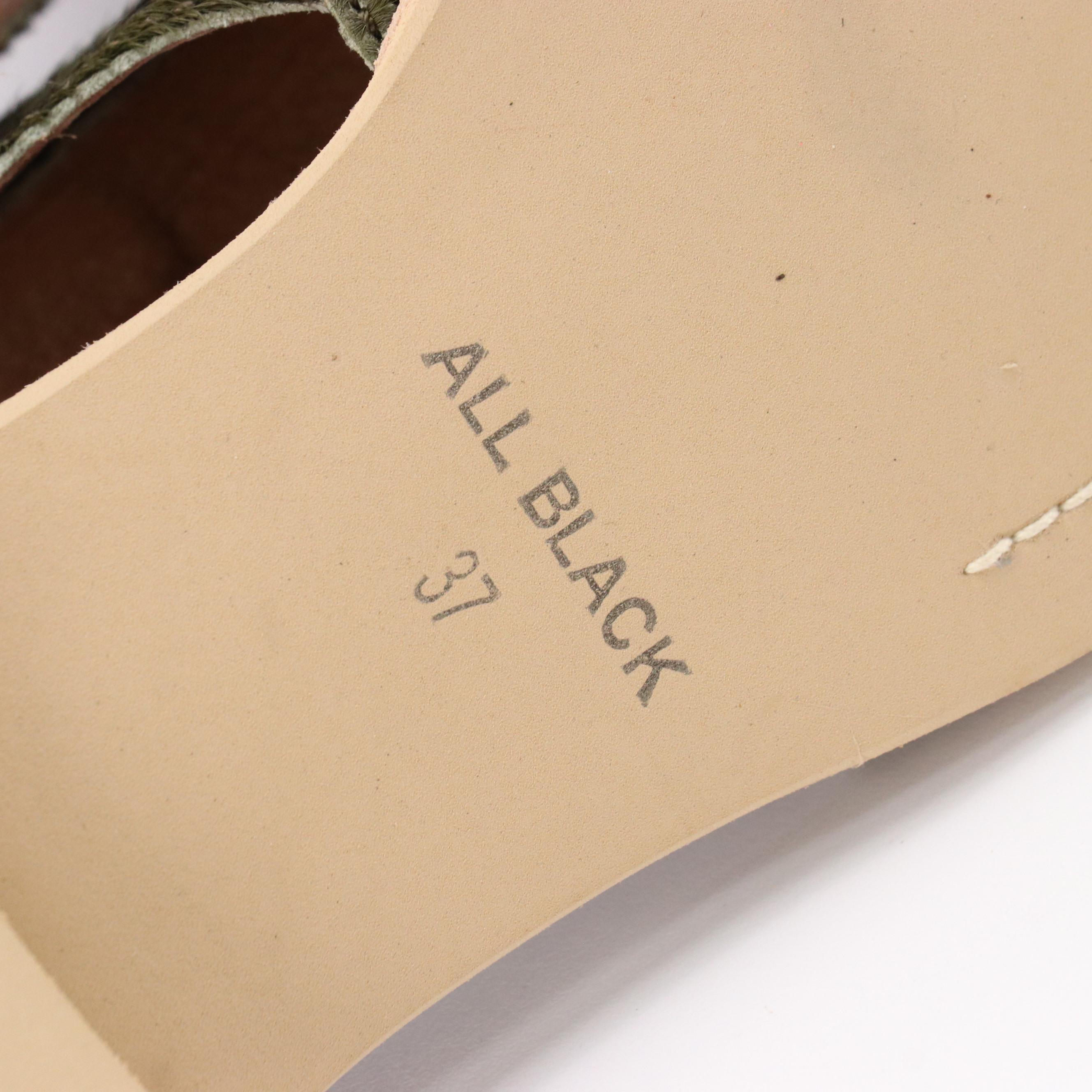 Anthropologie All Black Camo Calf Hair Peekaboo Oxford Shoes in Box