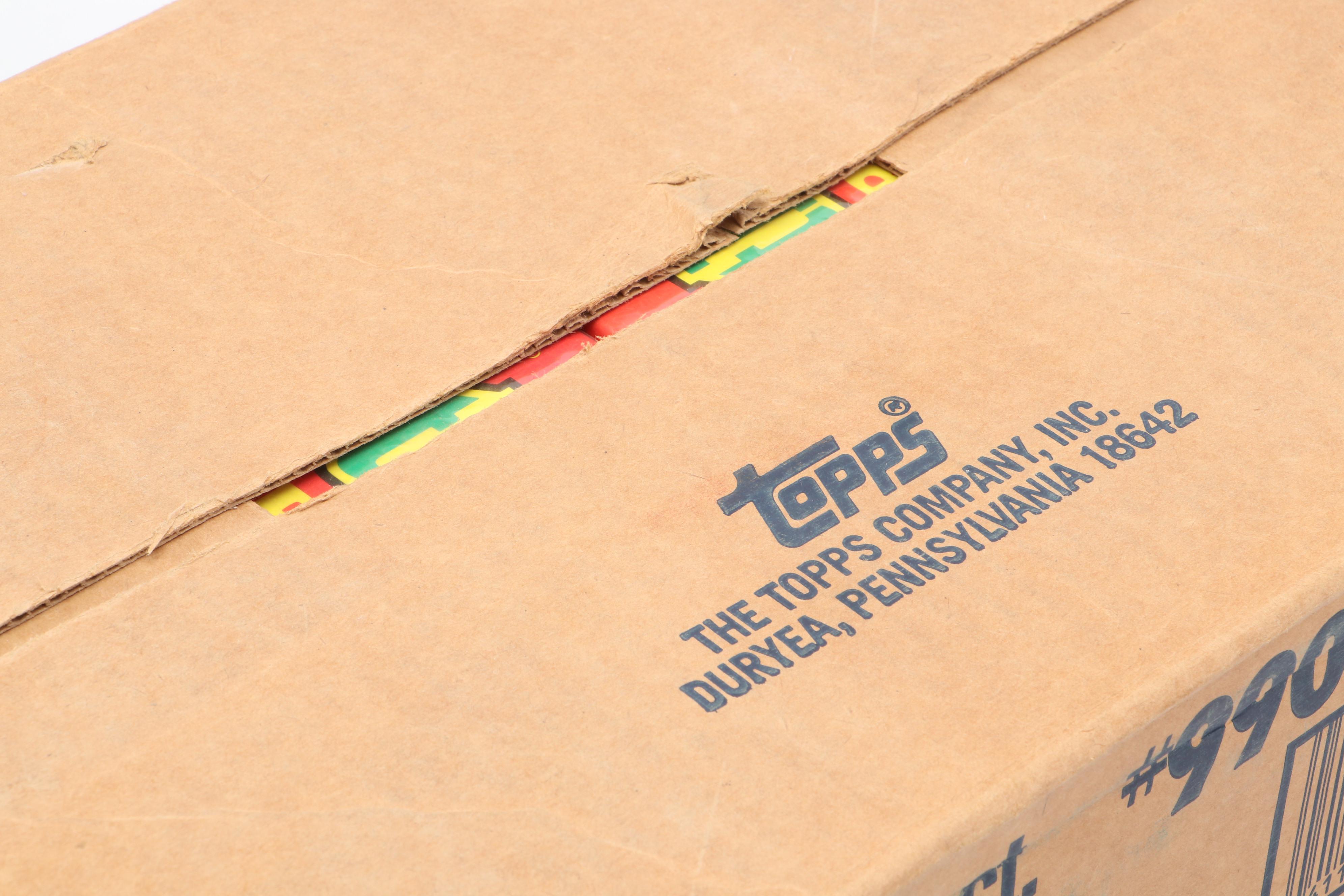 Sealed Case of 1990 Topps Football Card Sets