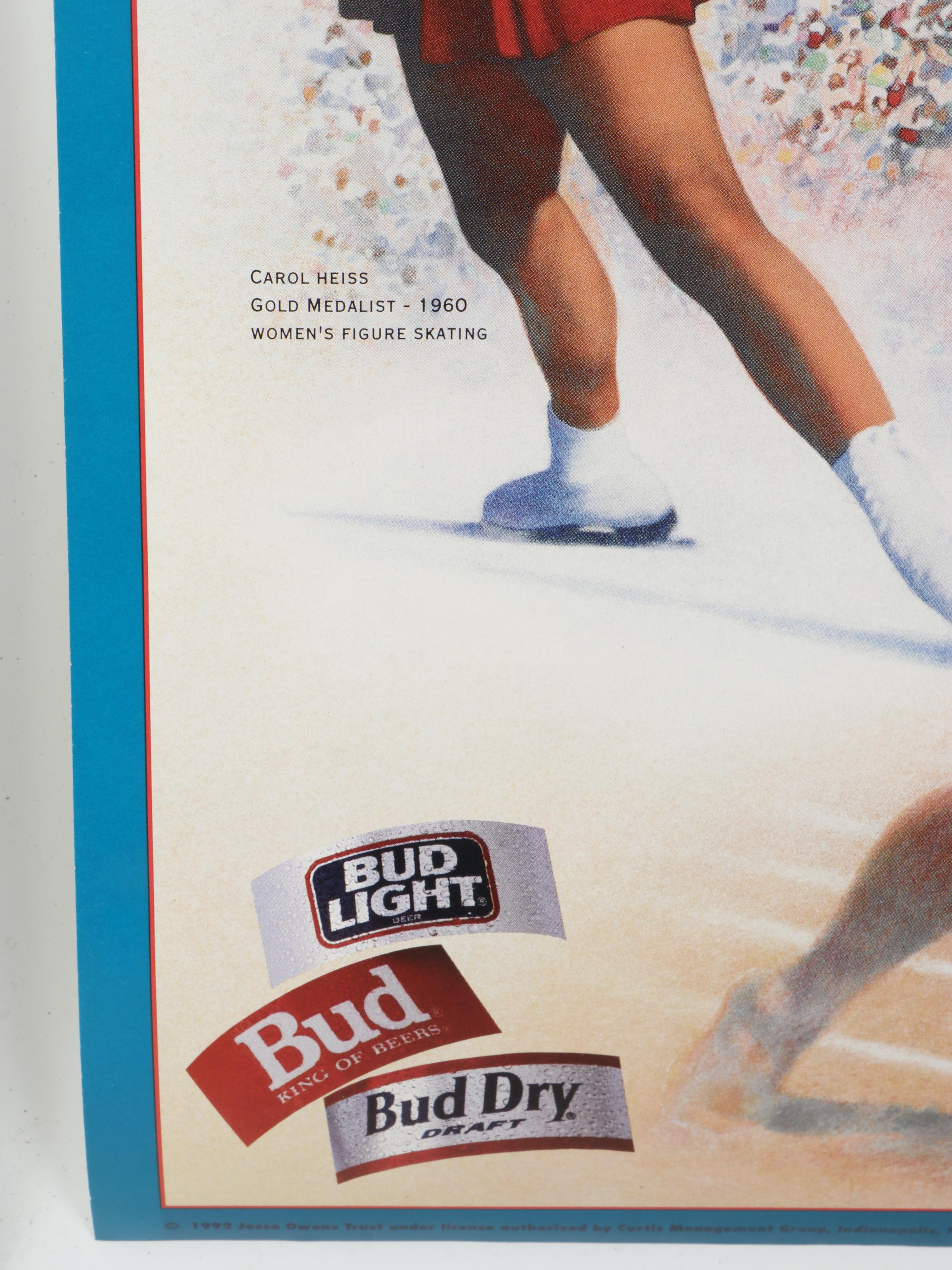 Sports Posters Featuring Lou Gehrig, Terry Bradshaw, Oscar Robertson, and More