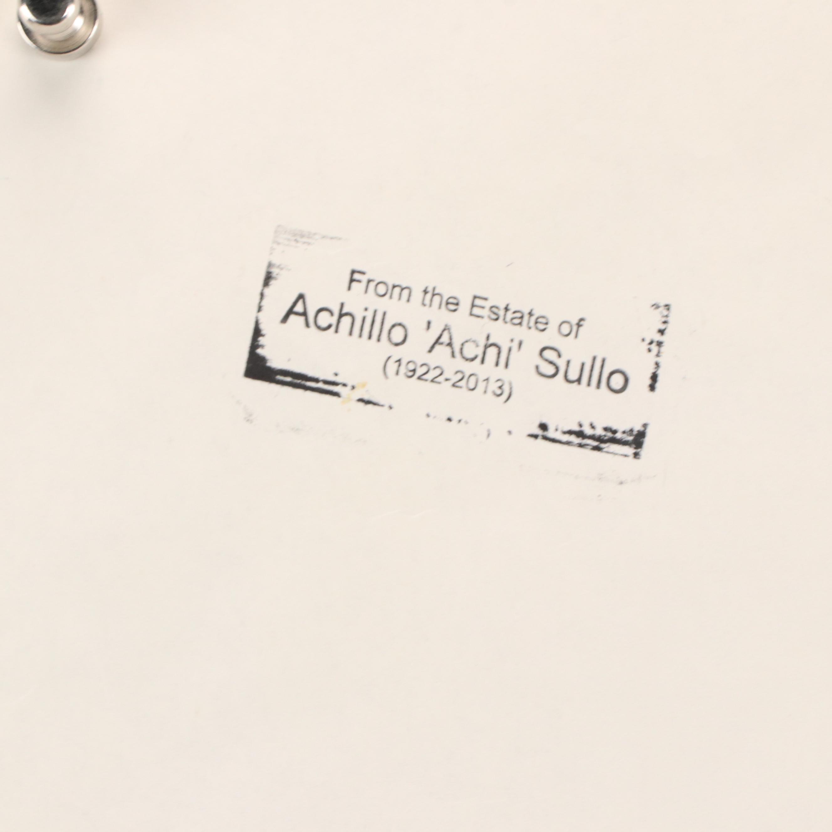 Achillo “Achi” Sullo Modern Biomorphic Drawing, Mid-Late 20th Century