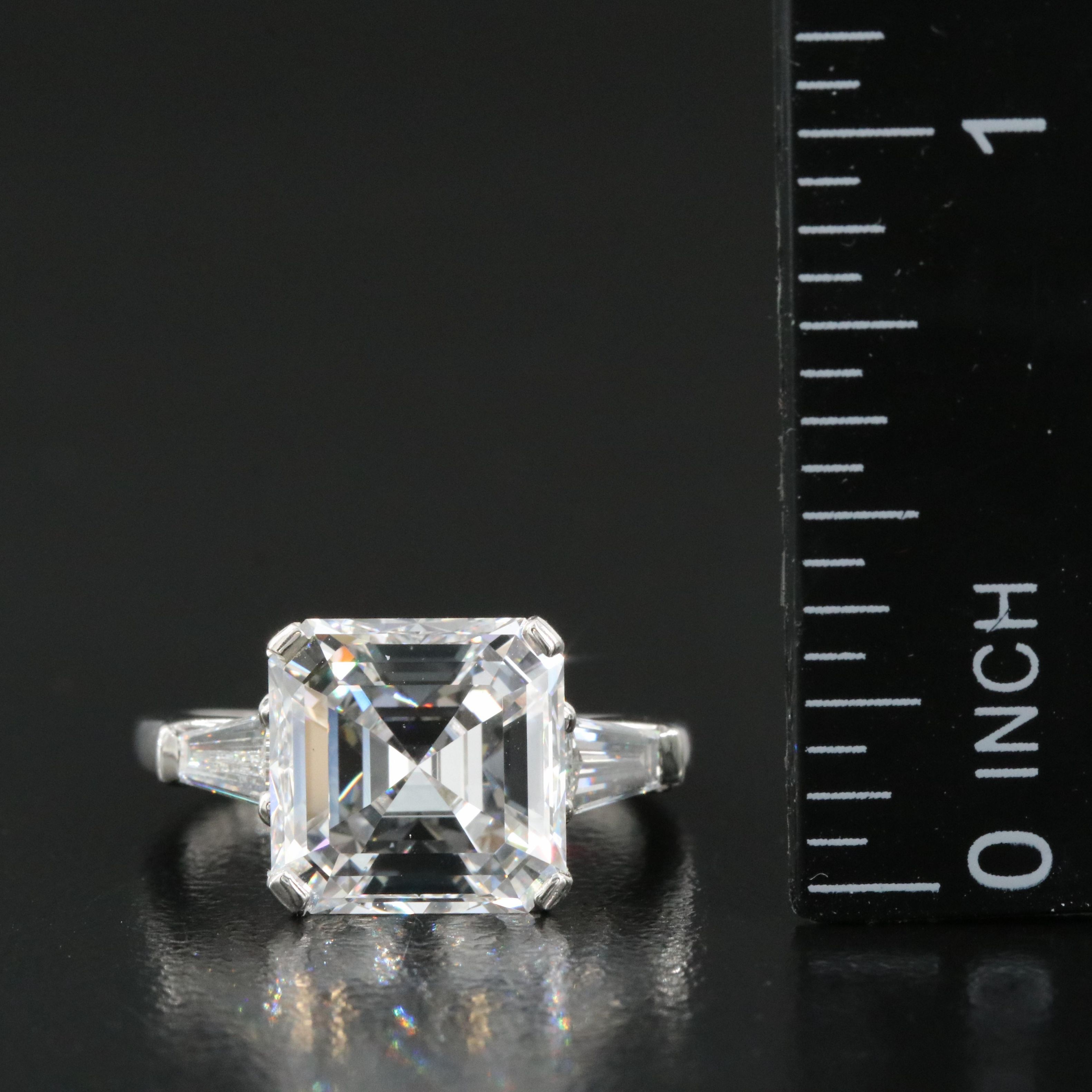 GRAFF Platinum 5.73 CTW Diamond Ring with Internally Flawless Center and GIA