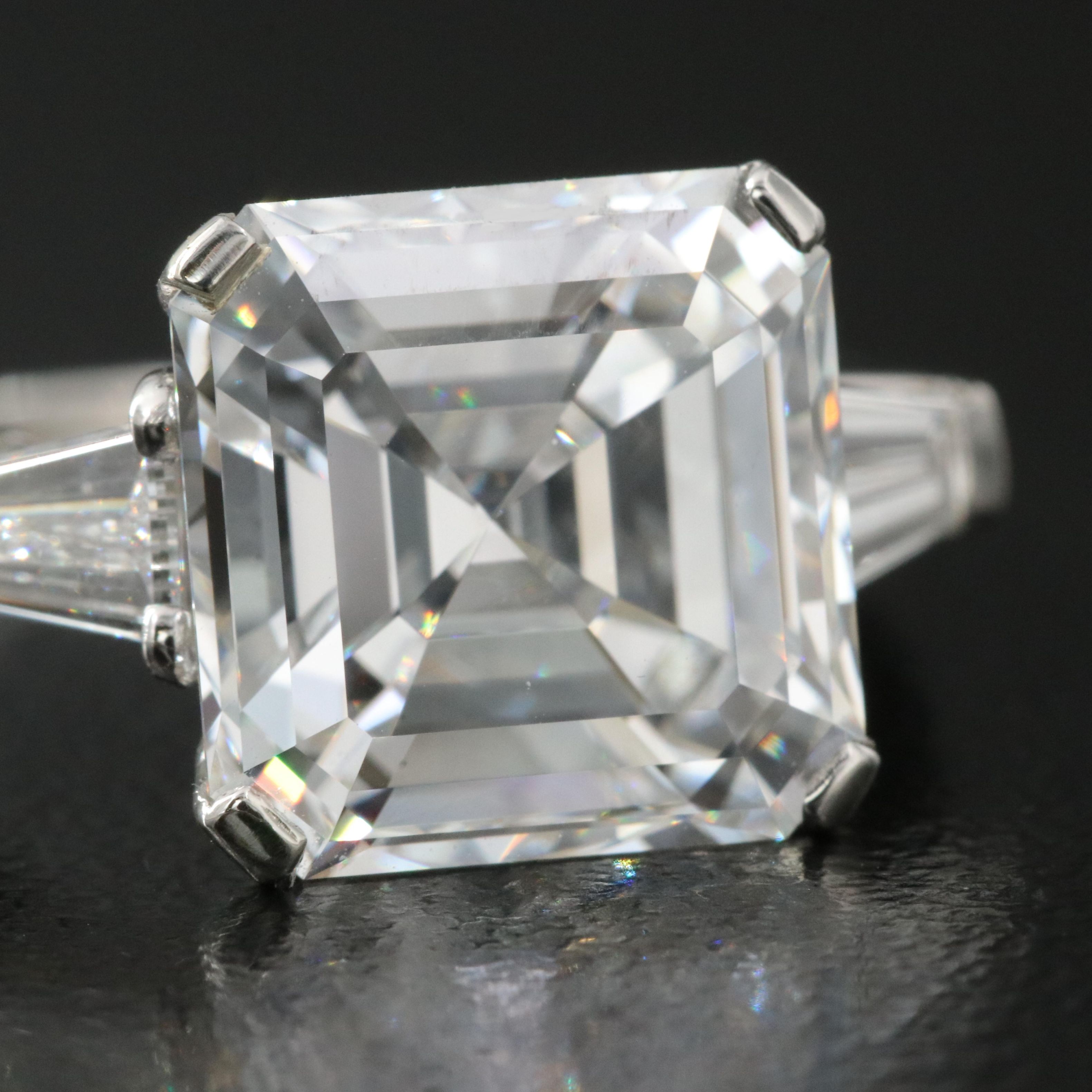 GRAFF Platinum 5.73 CTW Diamond Ring with Internally Flawless Center and GIA