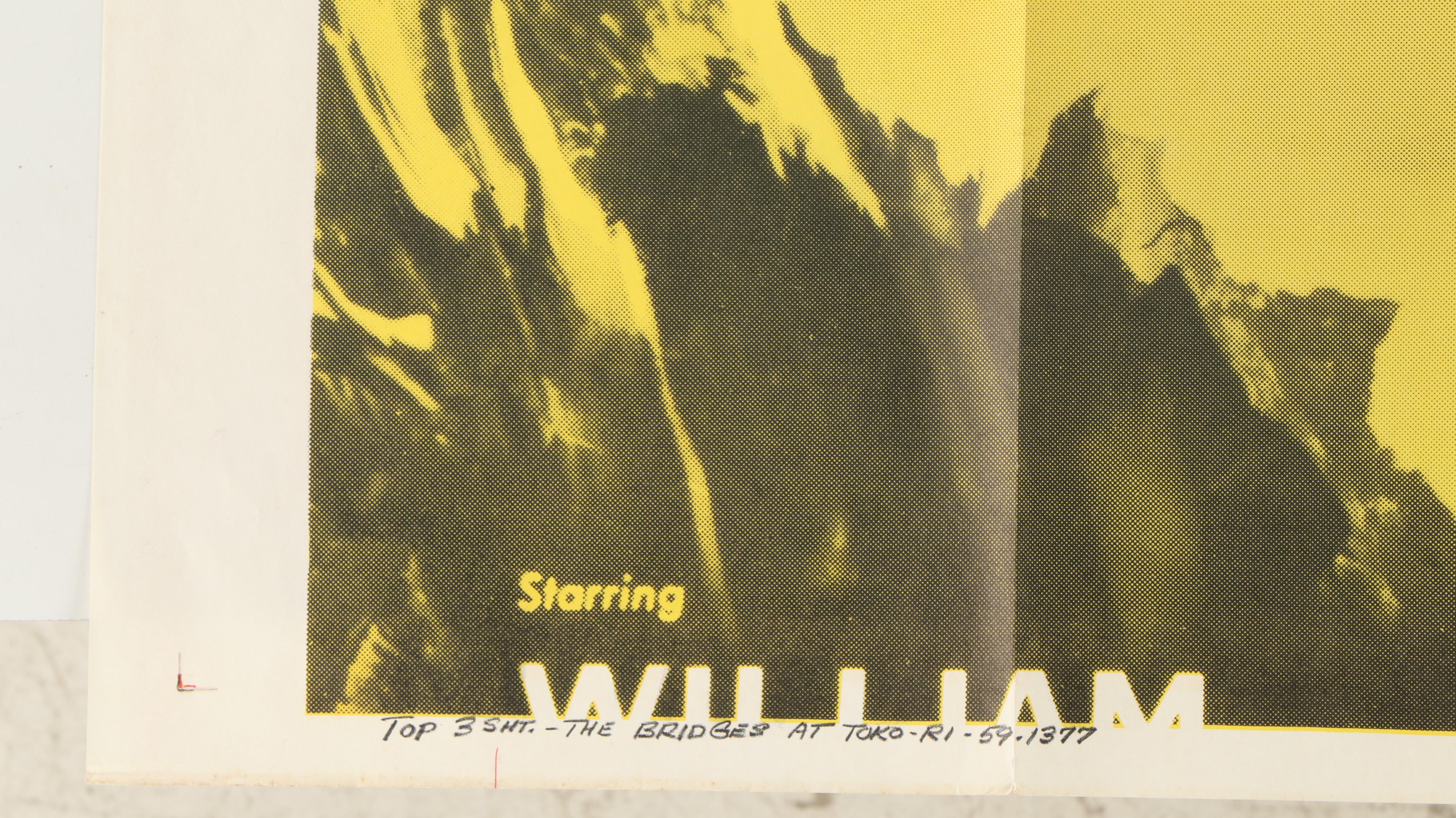 "The Bridges at Toko-Ri" Lithograph Reprint Movie Poster