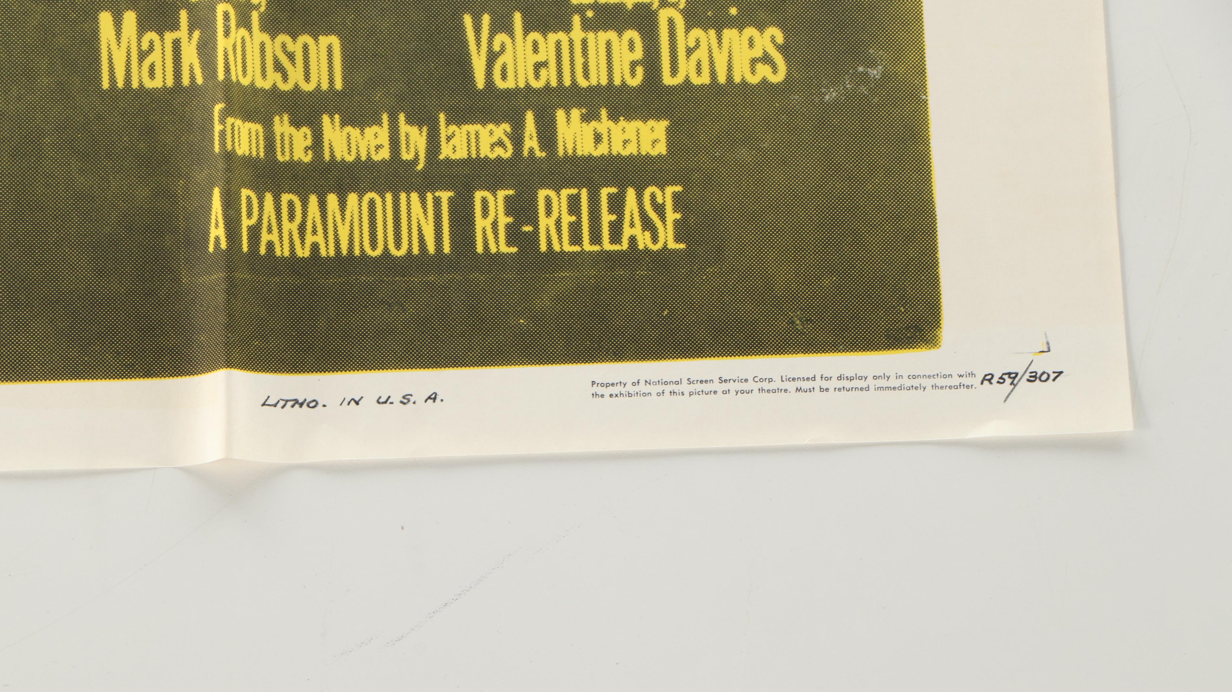 "The Bridges at Toko-Ri" Lithograph Reprint Movie Poster