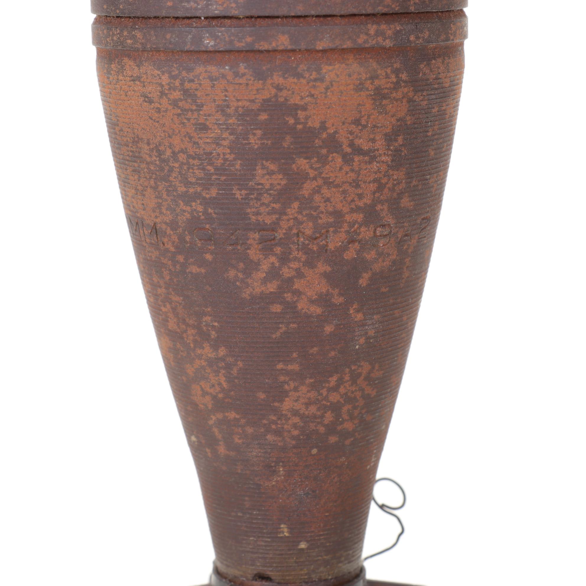 WW2 Era M49A2 Mortar Shell Table Lamp