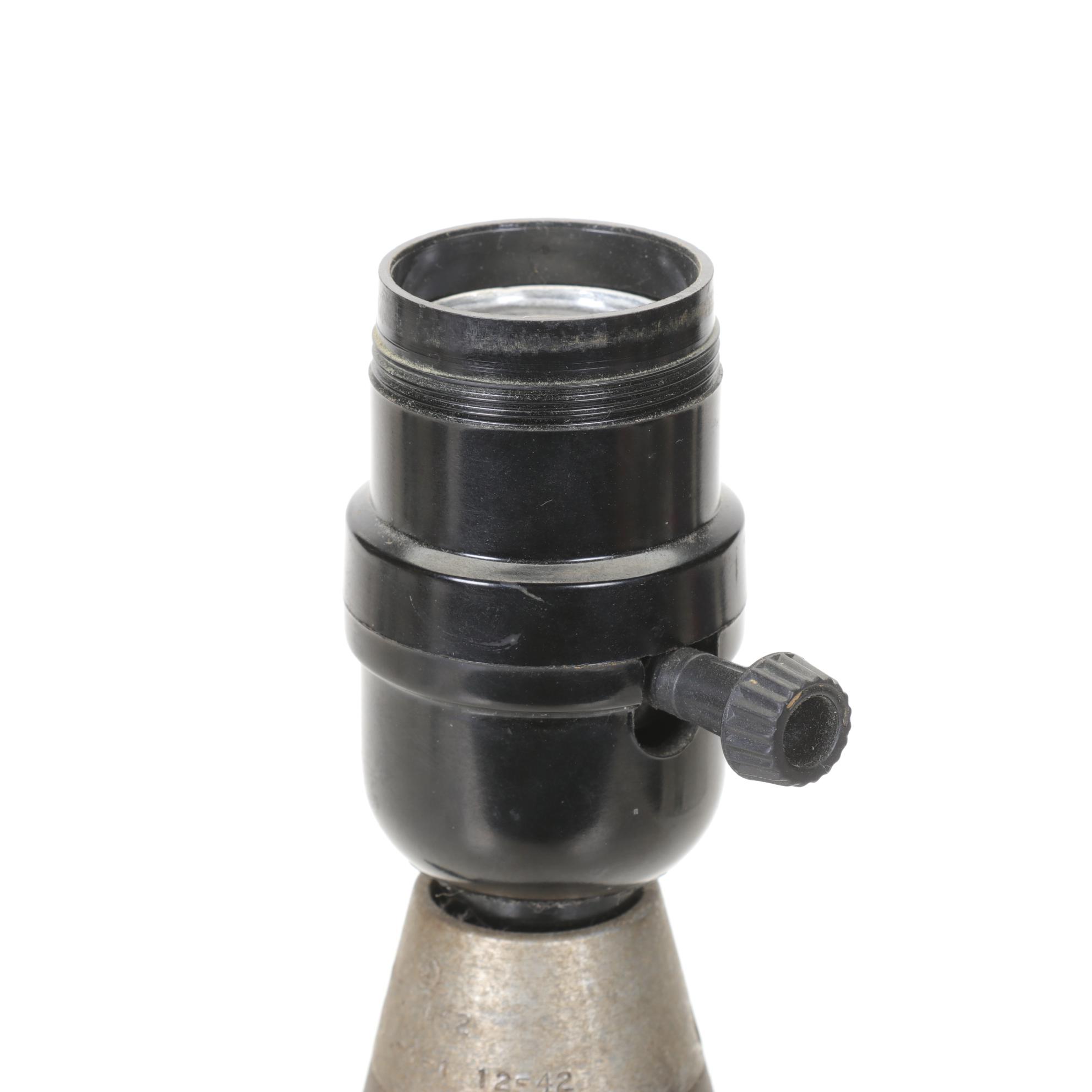 WW2 Era M49A2 Mortar Shell Table Lamp