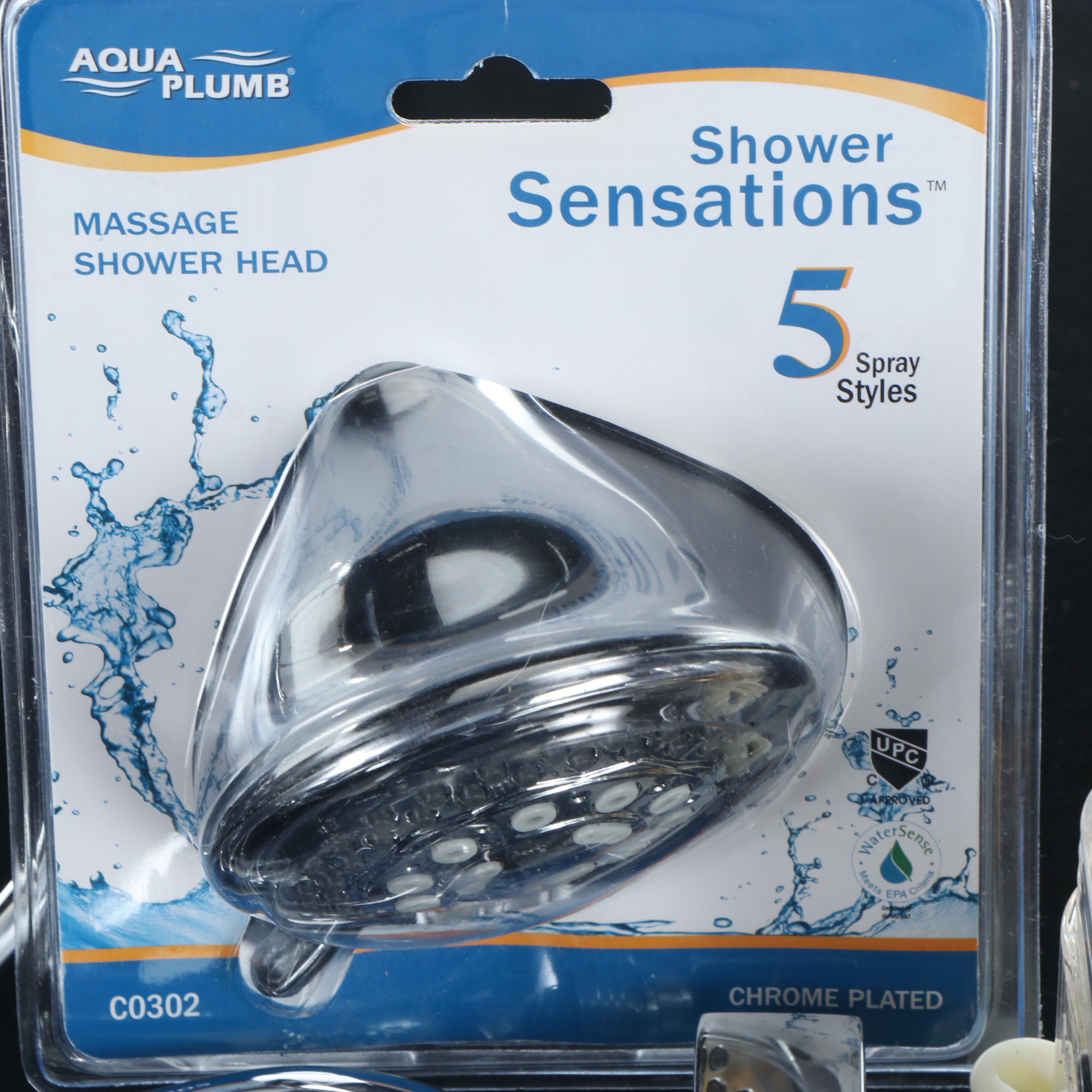 Aqua Plumb Massage Showerhead and More Bathroom Fixtures