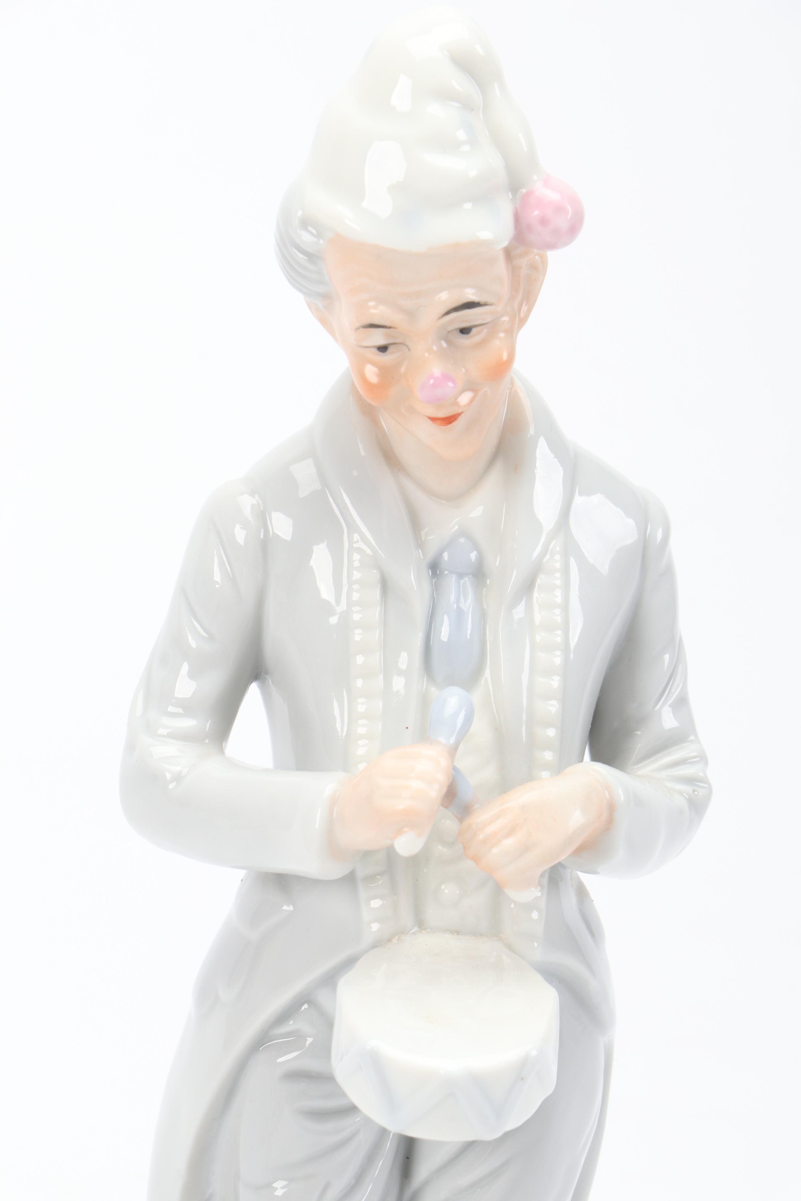 Lladró Porcelain "Tired Friend" and "Love Letter" with Other Porcelain Figurine