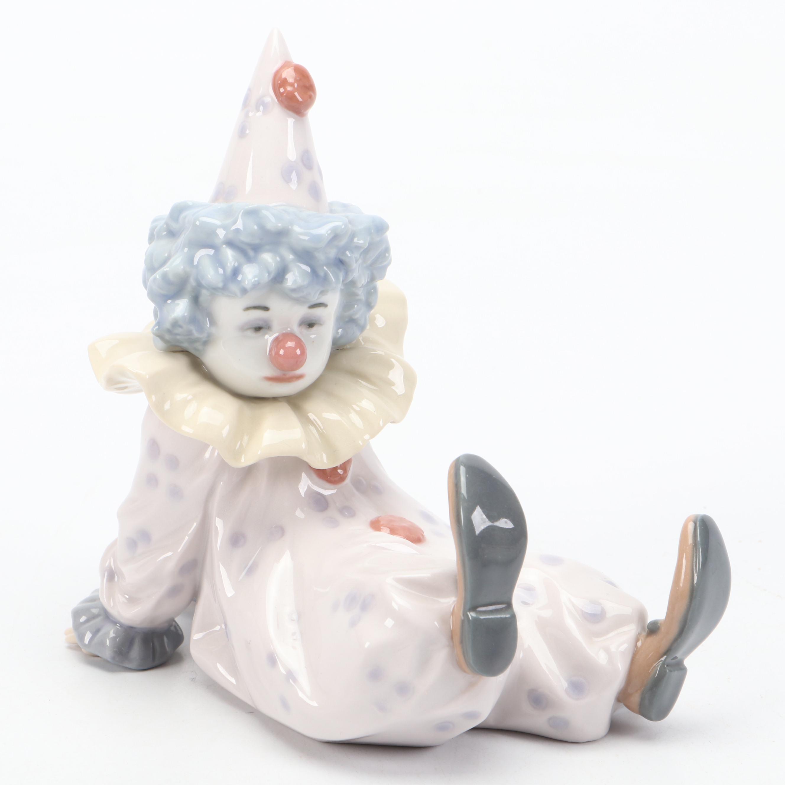Lladró Porcelain "Tired Friend" and "Love Letter" with Other Porcelain Figurine
