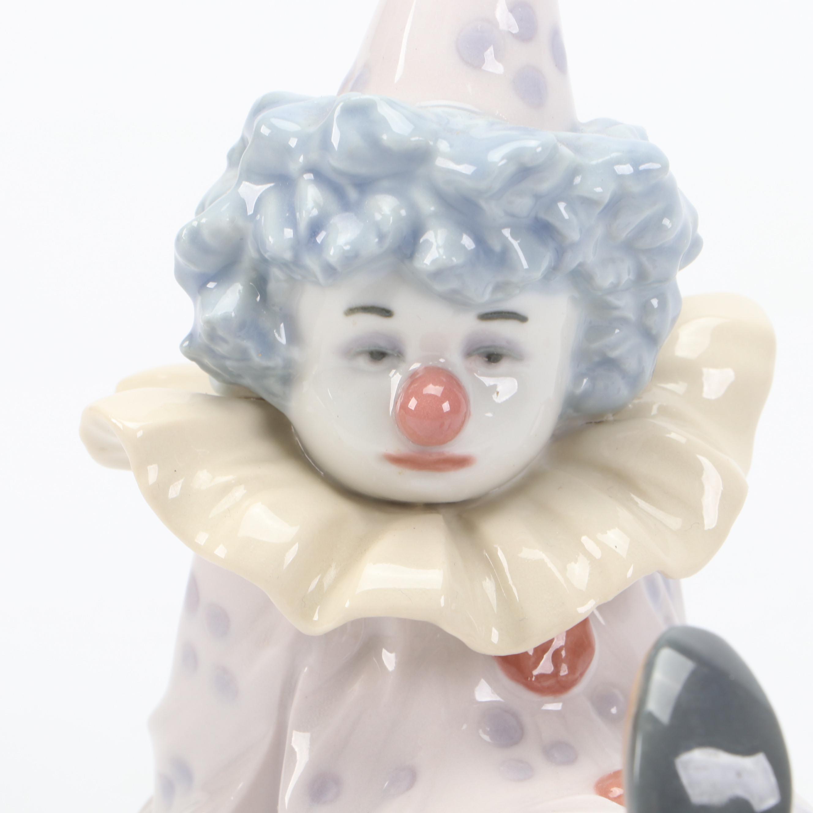 Lladró Porcelain "Tired Friend" and "Love Letter" with Other Porcelain Figurine