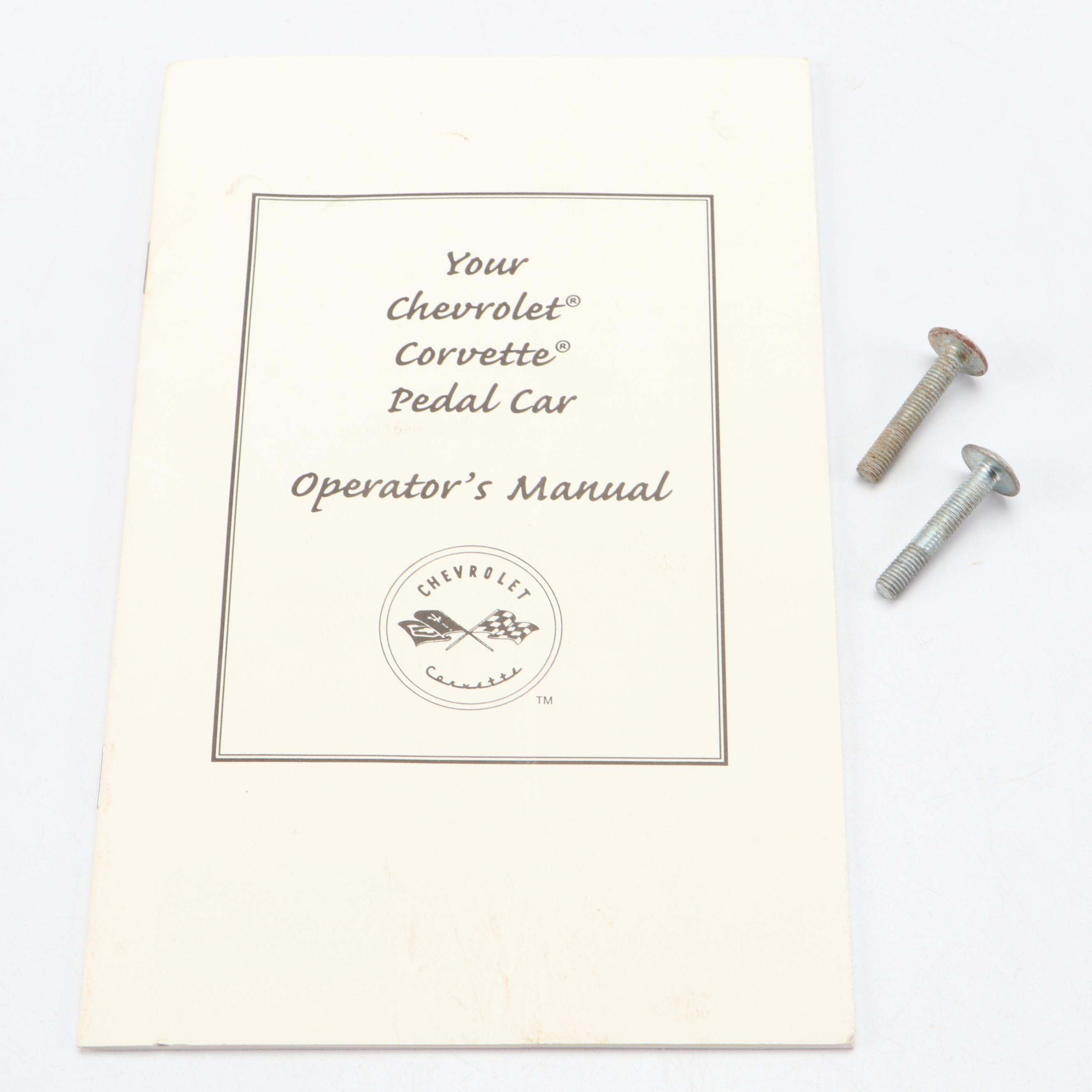 Pedal Car Factory 1953 Chevrolet Corvette Pedal Car