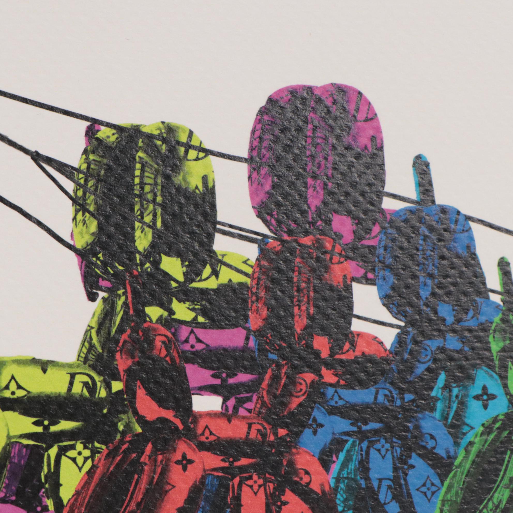 Death NYC Graphic Digital Print Featuring Jeff Koons and Queen Elizabeth