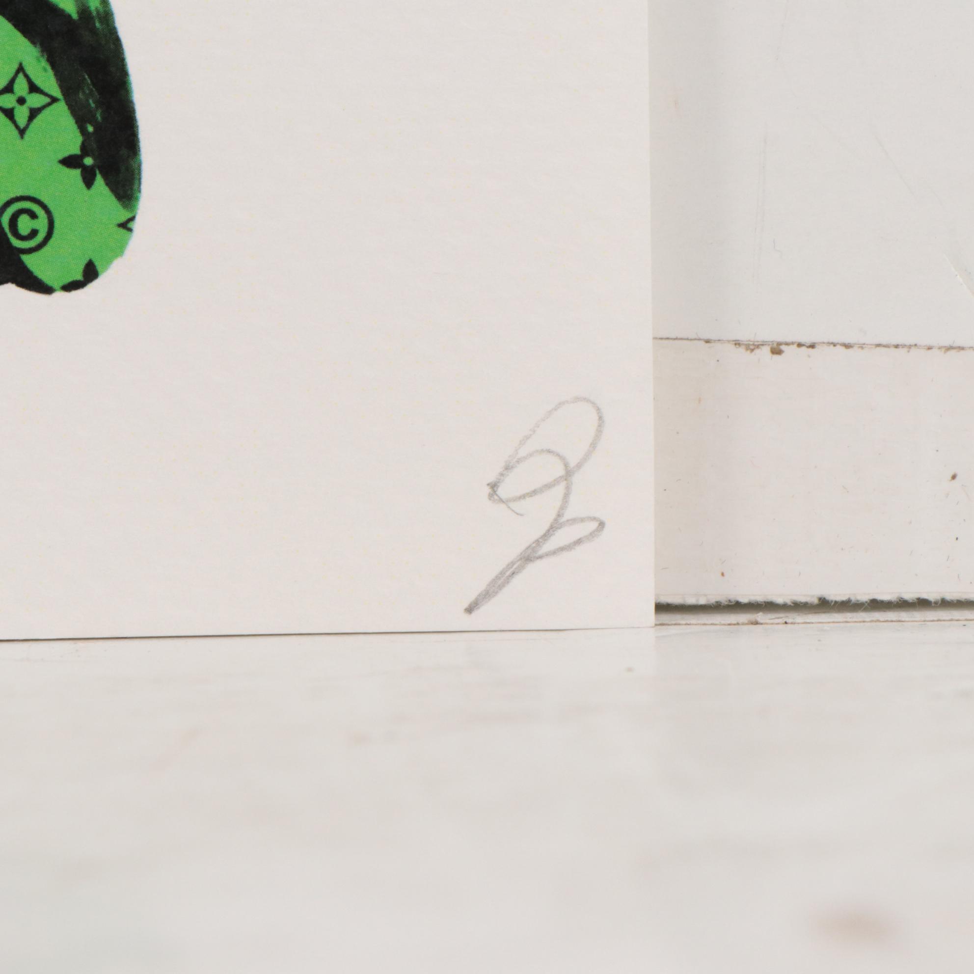 Death NYC Graphic Digital Print Featuring Jeff Koons and Queen Elizabeth