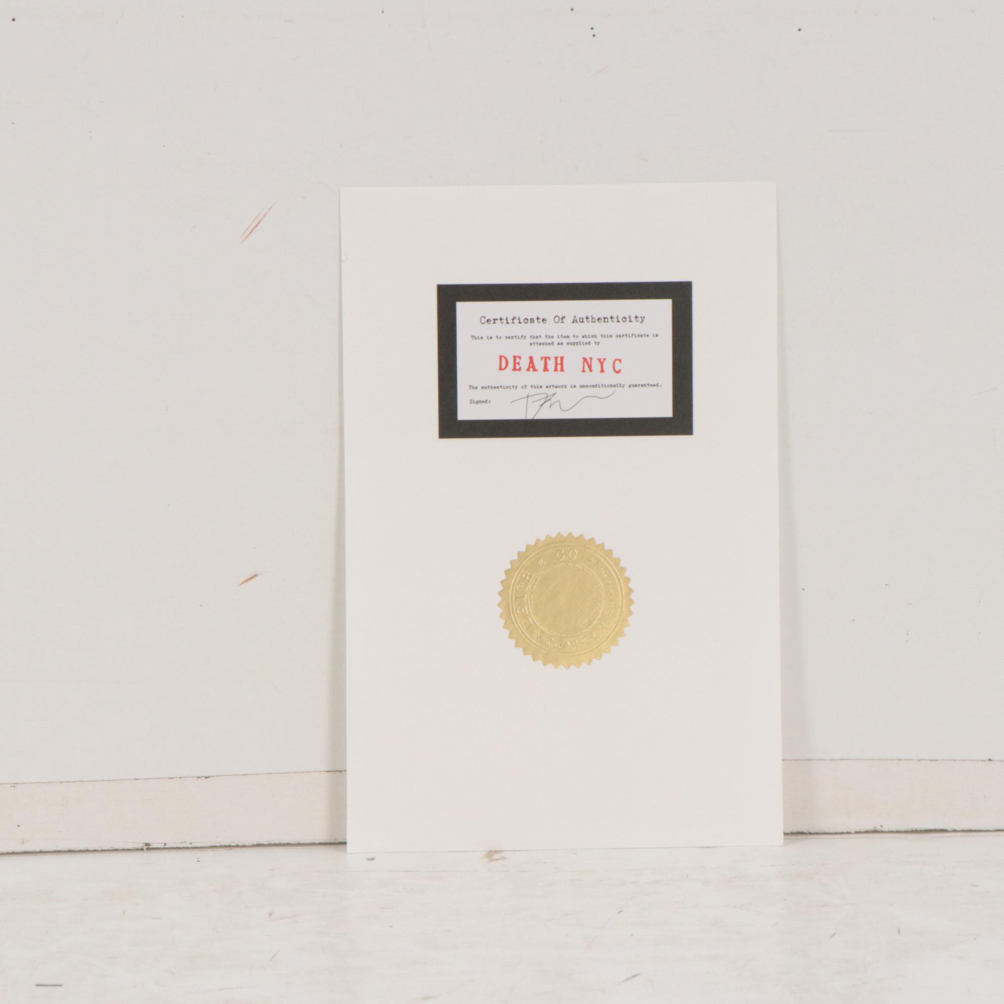 Death NYC Graphic Digital Print Featuring Jeff Koons and Queen Elizabeth