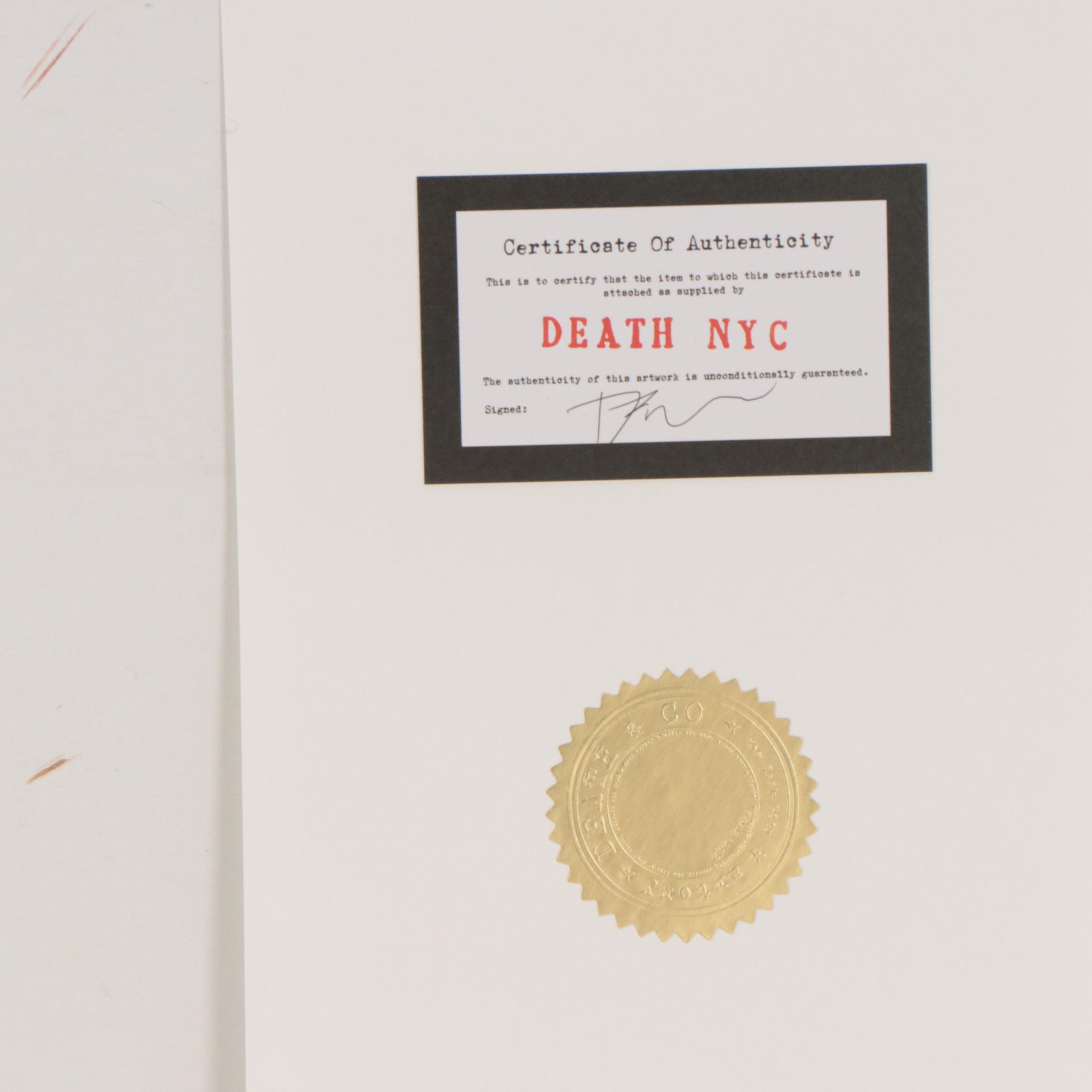 Death NYC Graphic Digital Print Featuring Jeff Koons and Queen Elizabeth