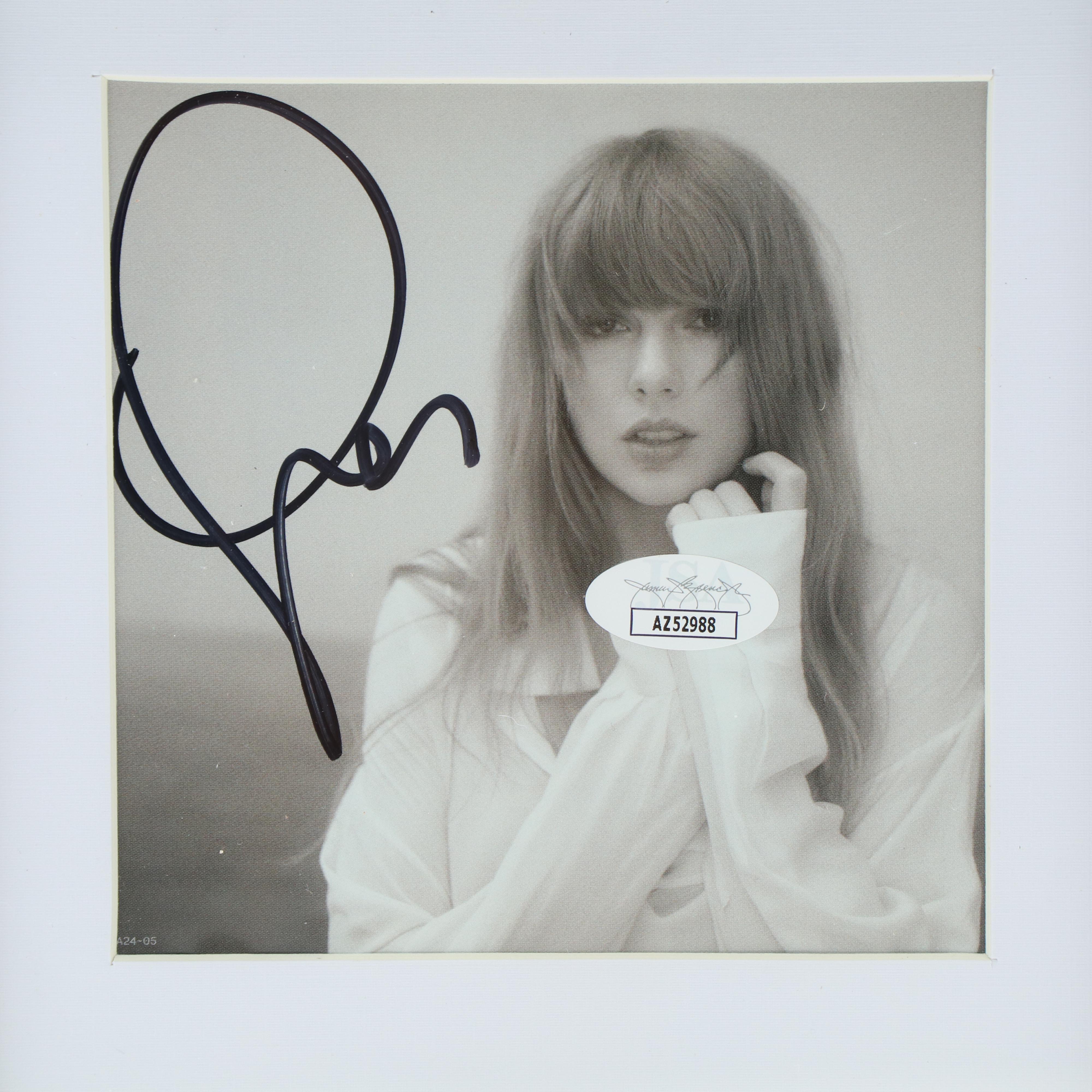 Taylor Swift Signed "The Tortured Poets Department" CD Card in Frame, JSA