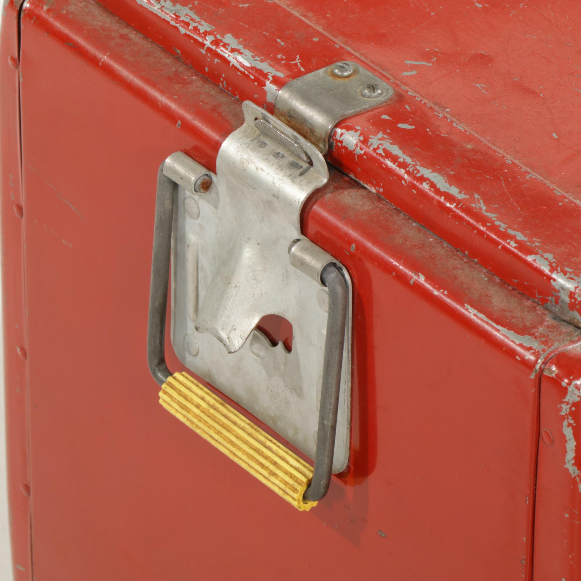 Progress Refrigerator Co. Metal Coca-Cola Cooler, Mid-20th Century